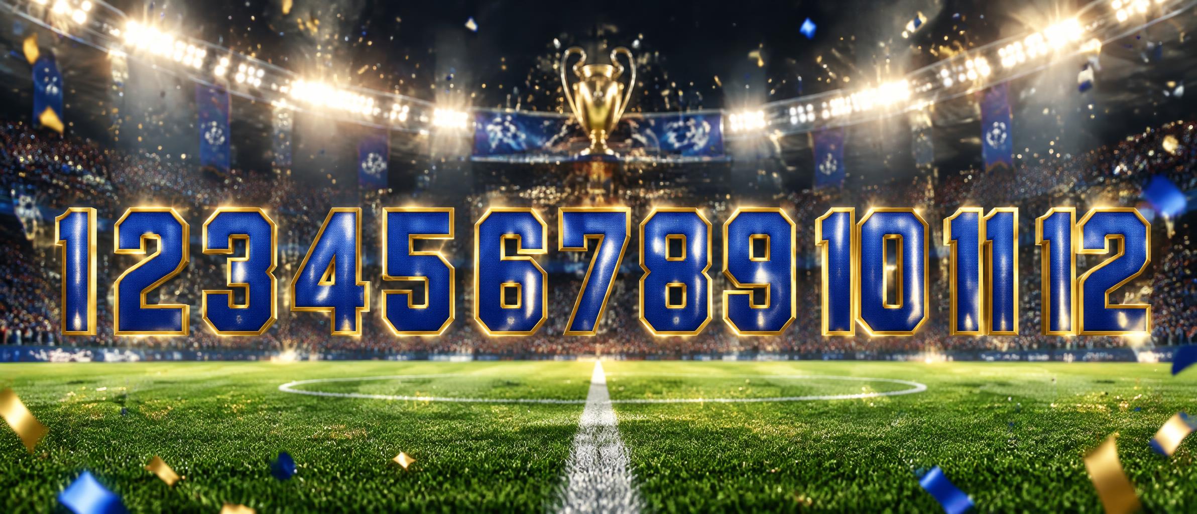 "1 2 3 4 5 6 7 8 9 10 11 12" — Sports Football | AI Text Effect Generator