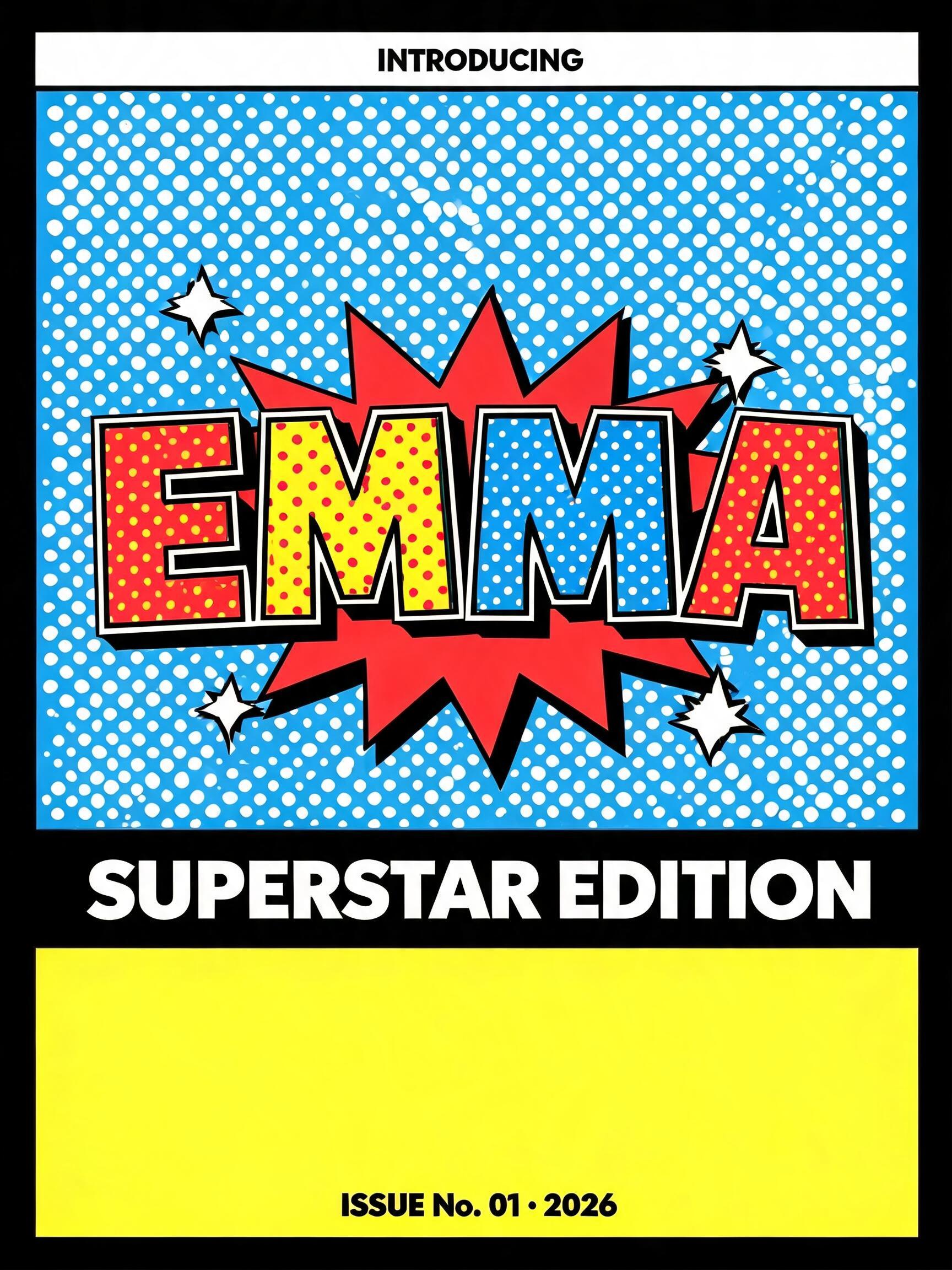 "emma" — Pop Art text effect