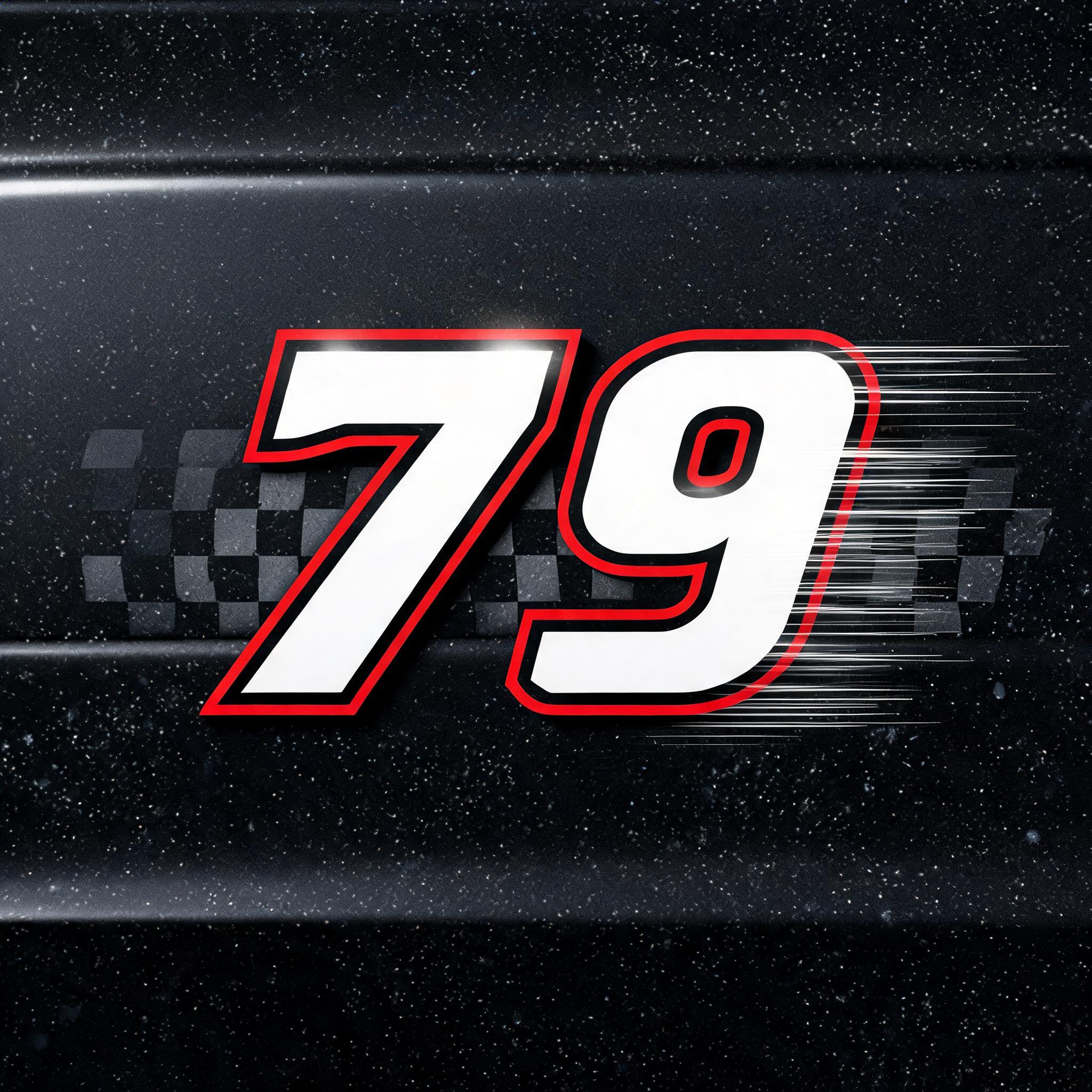 "79" — Racing | AI Text Effect Generator