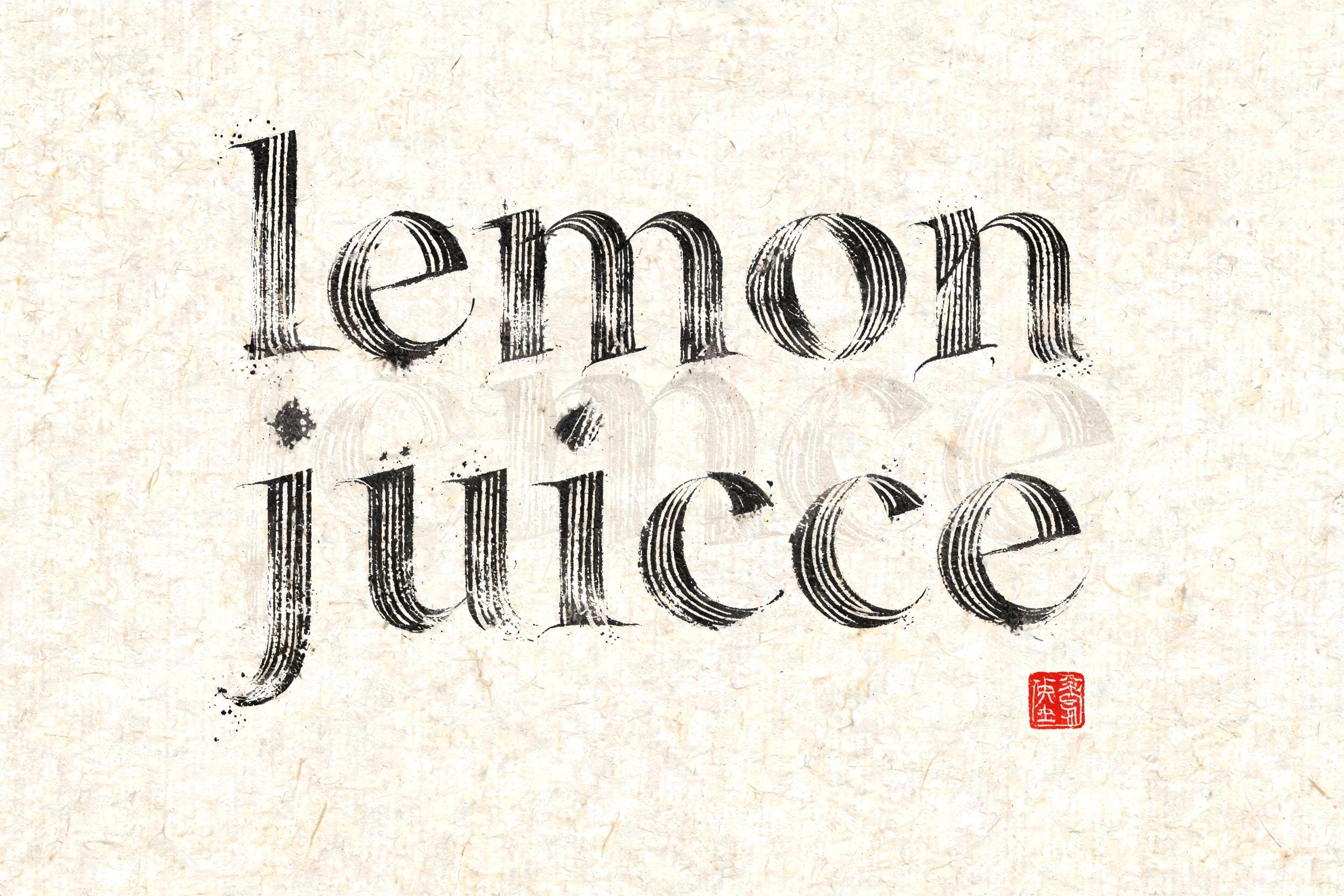 "𝓵𝓮𝓶𝓸𝓷 𝓳𝓾𝓲𝓬𝓮
" — Brush Chinese Ink | AI Text Effect Generator