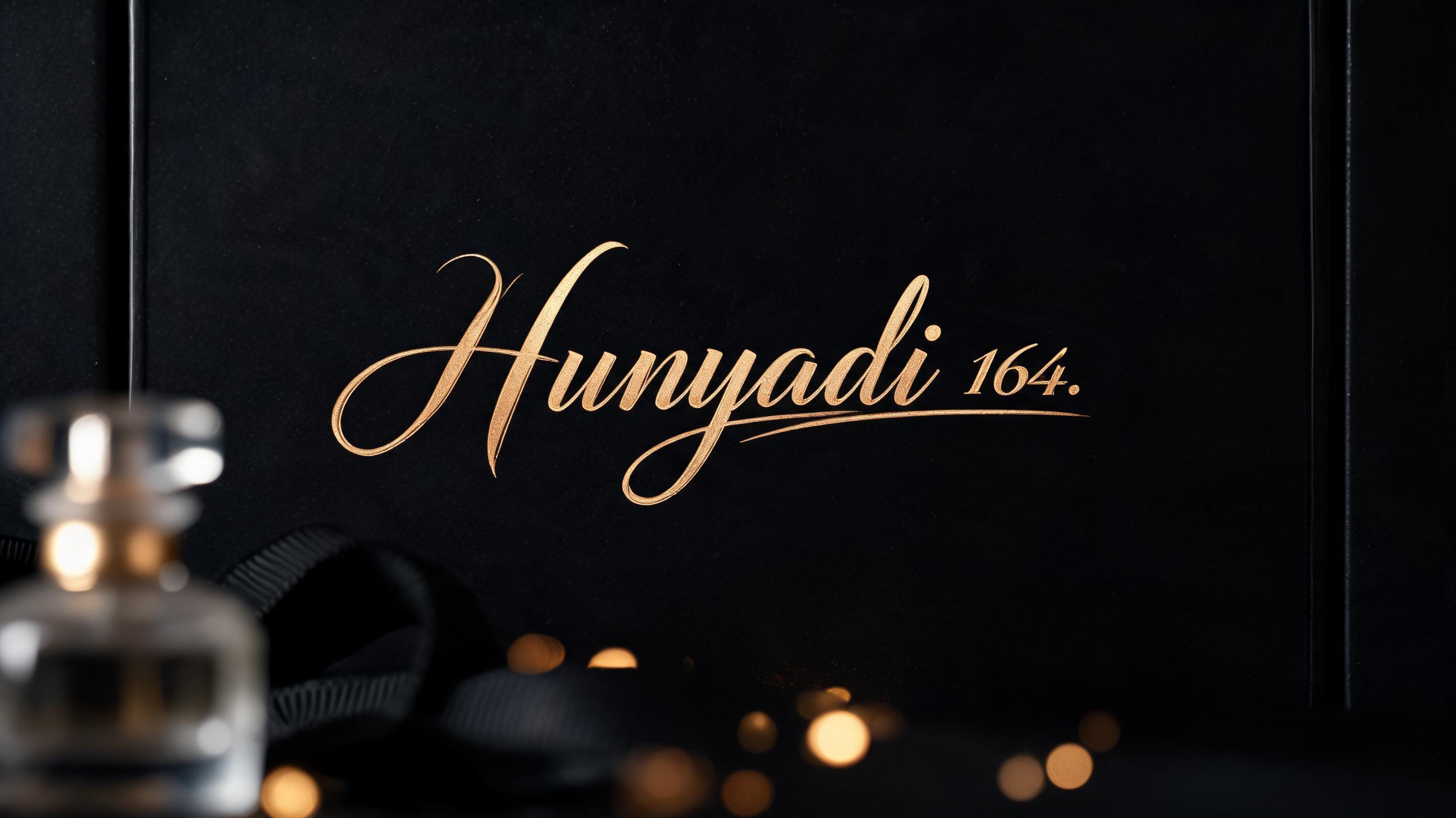 "Hunyadi 164." — Elegant Script | AI Text Effect Generator