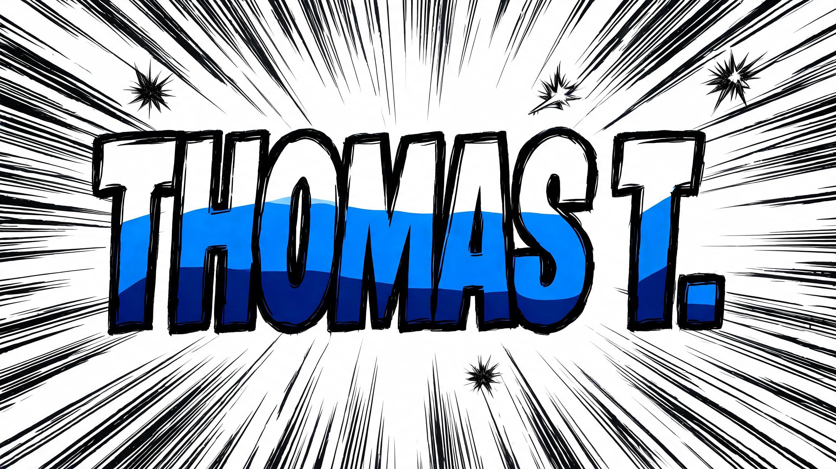 "Thomas T." — Anime | AI Text Effect Generator