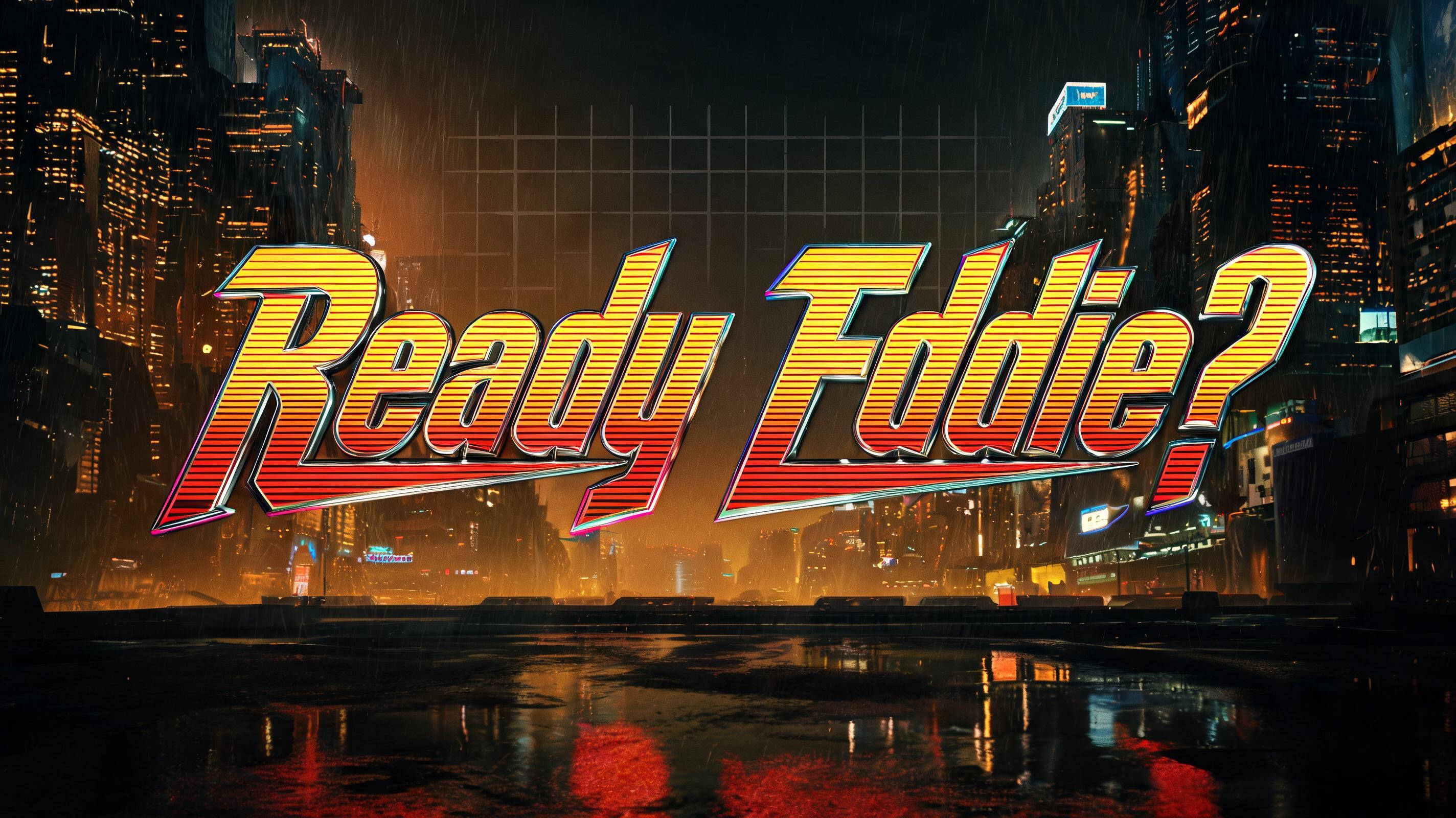 "Ready Eddie?" — Cyberpunk 2077 | AI Text Effect Generator