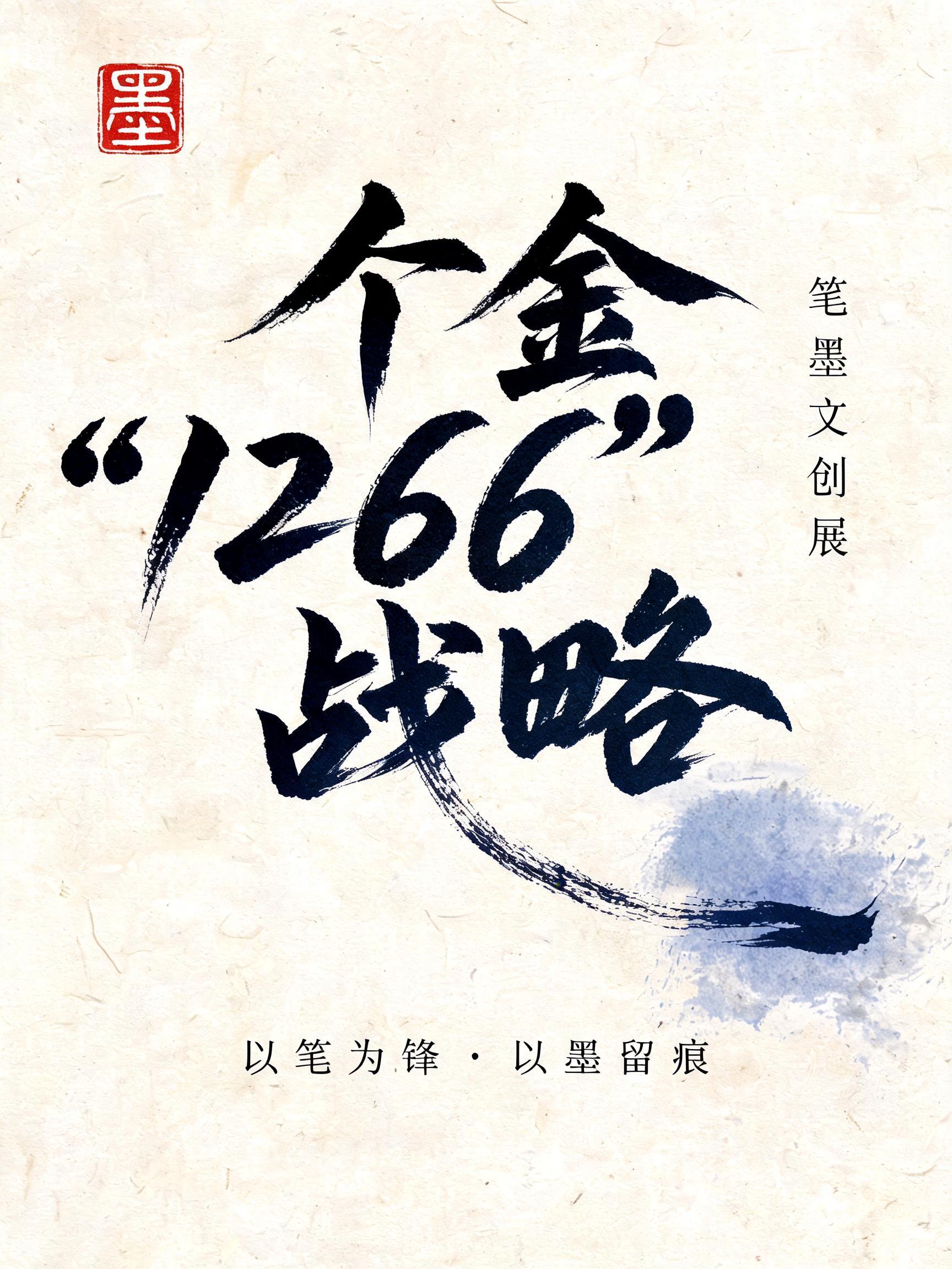 "个金“1266”战略" — Brush Stroke | AI Text Effect Generator