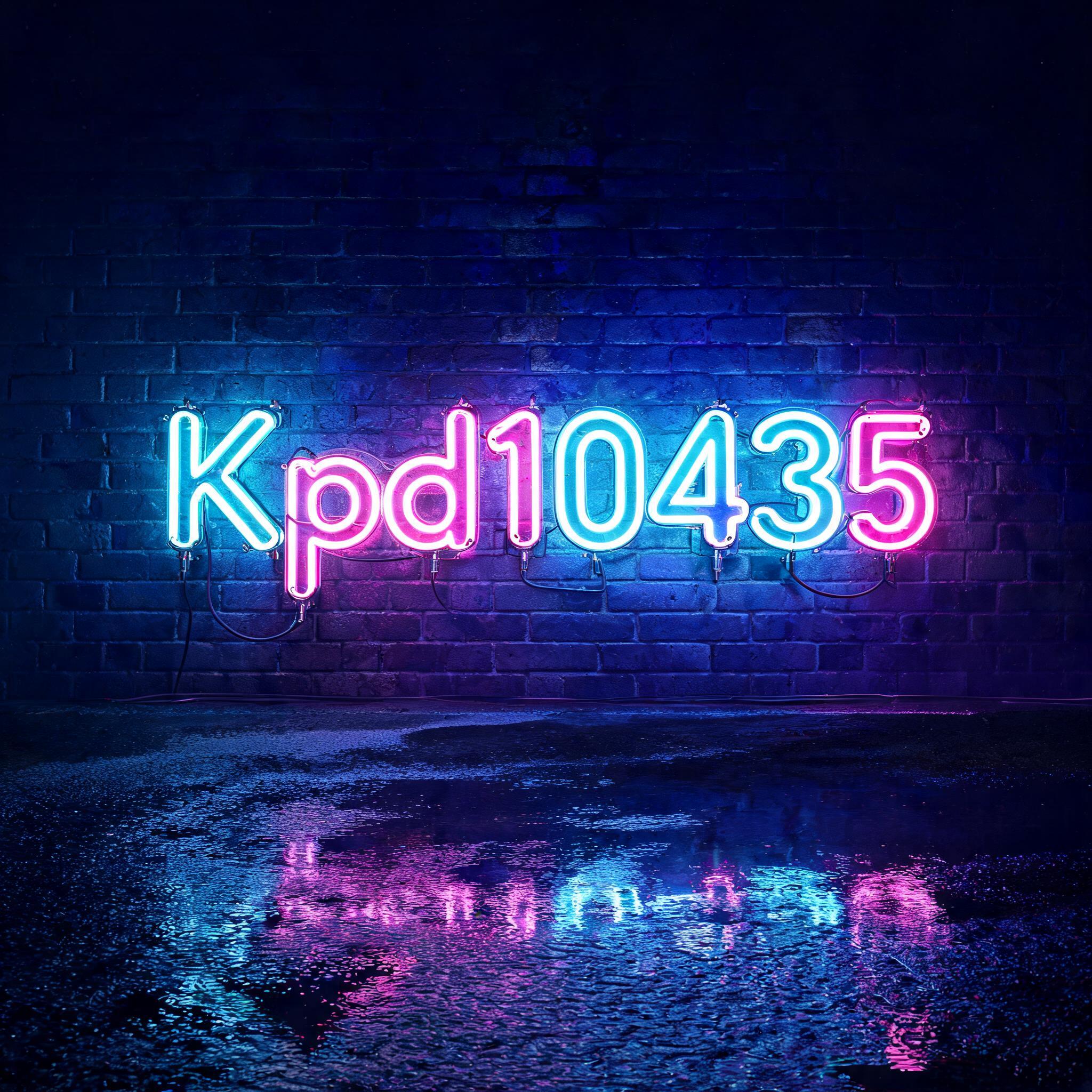 "Kpd10435" — Neon Glow | AI Text Effect Generator