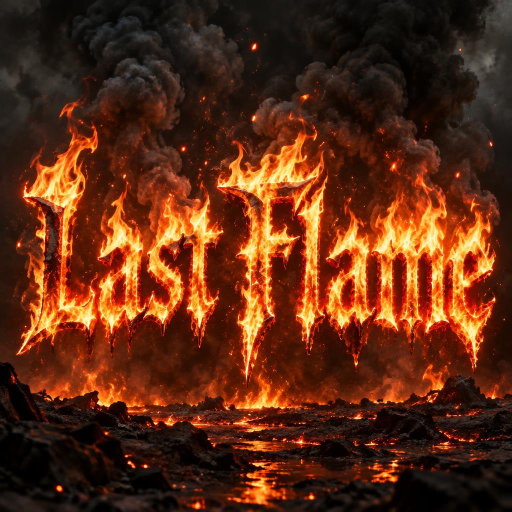 "Last Flame" — Fire Smoke | AI Text Effect Generator
