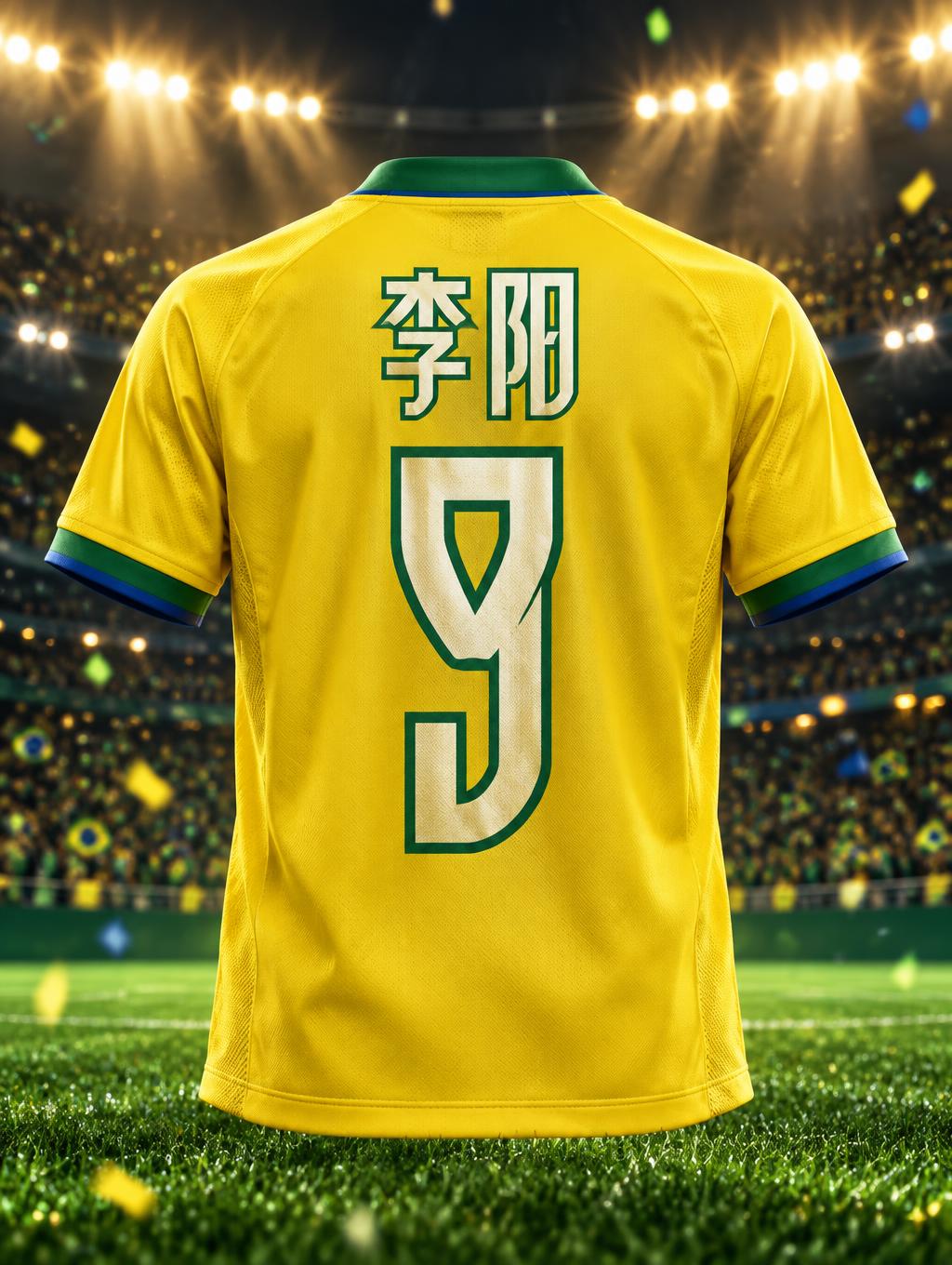 "李阳 9" — Sports Football | AI Text Effect Generator