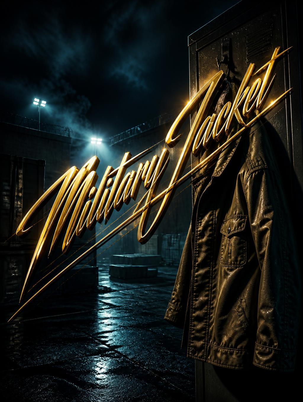 "Military Jacket" — Cinematic | AI Text Effect Generator