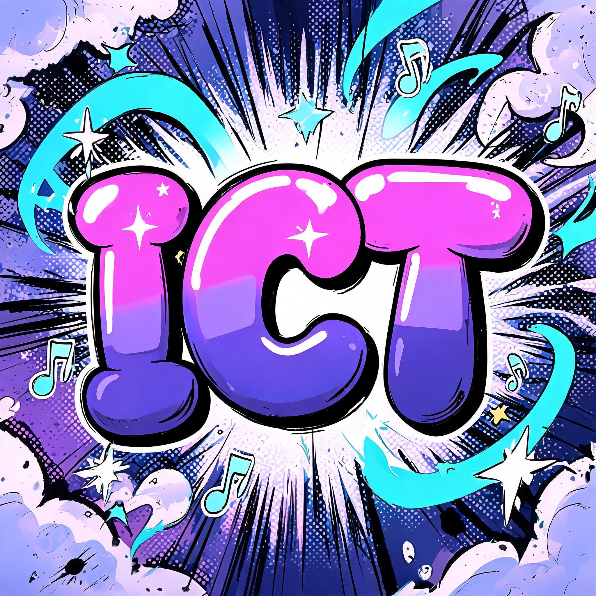 "ICT" — Anime | AI Text Effect Generator