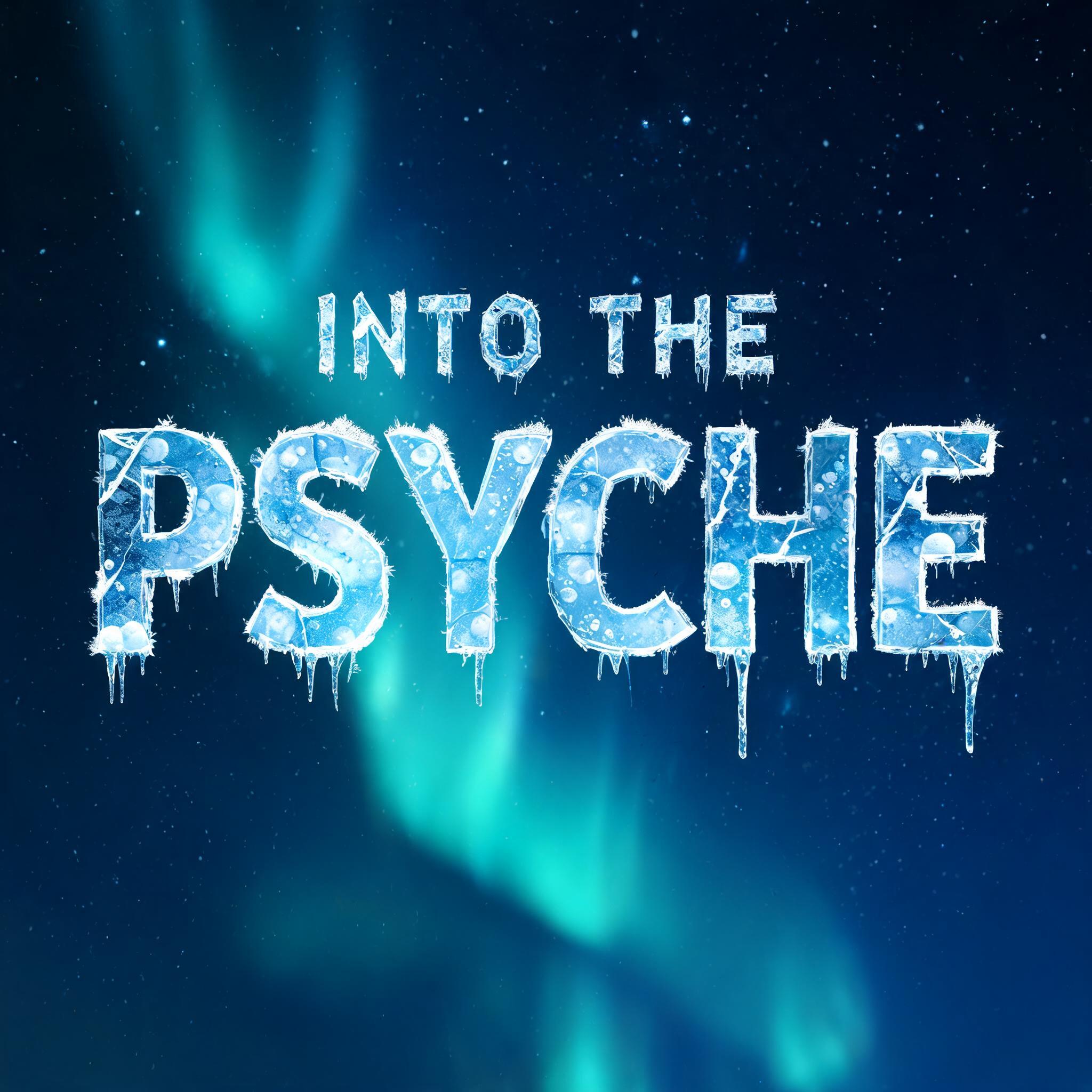 "INTO THE PSYCHE" — Glass Frozen | AI Text Effect Generator