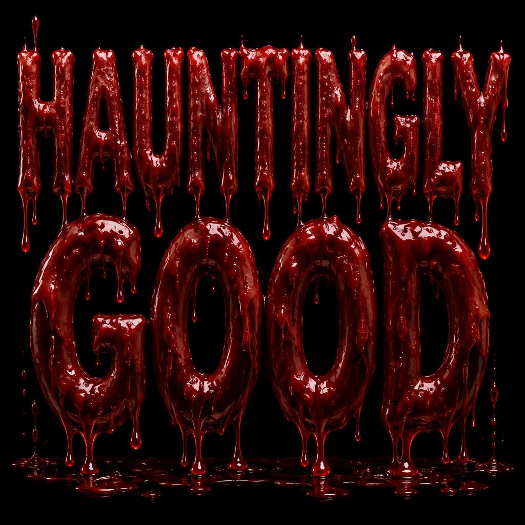 "HAUNTINGLY GOOD" — Drip Font Blood | AI Text Effect Generator