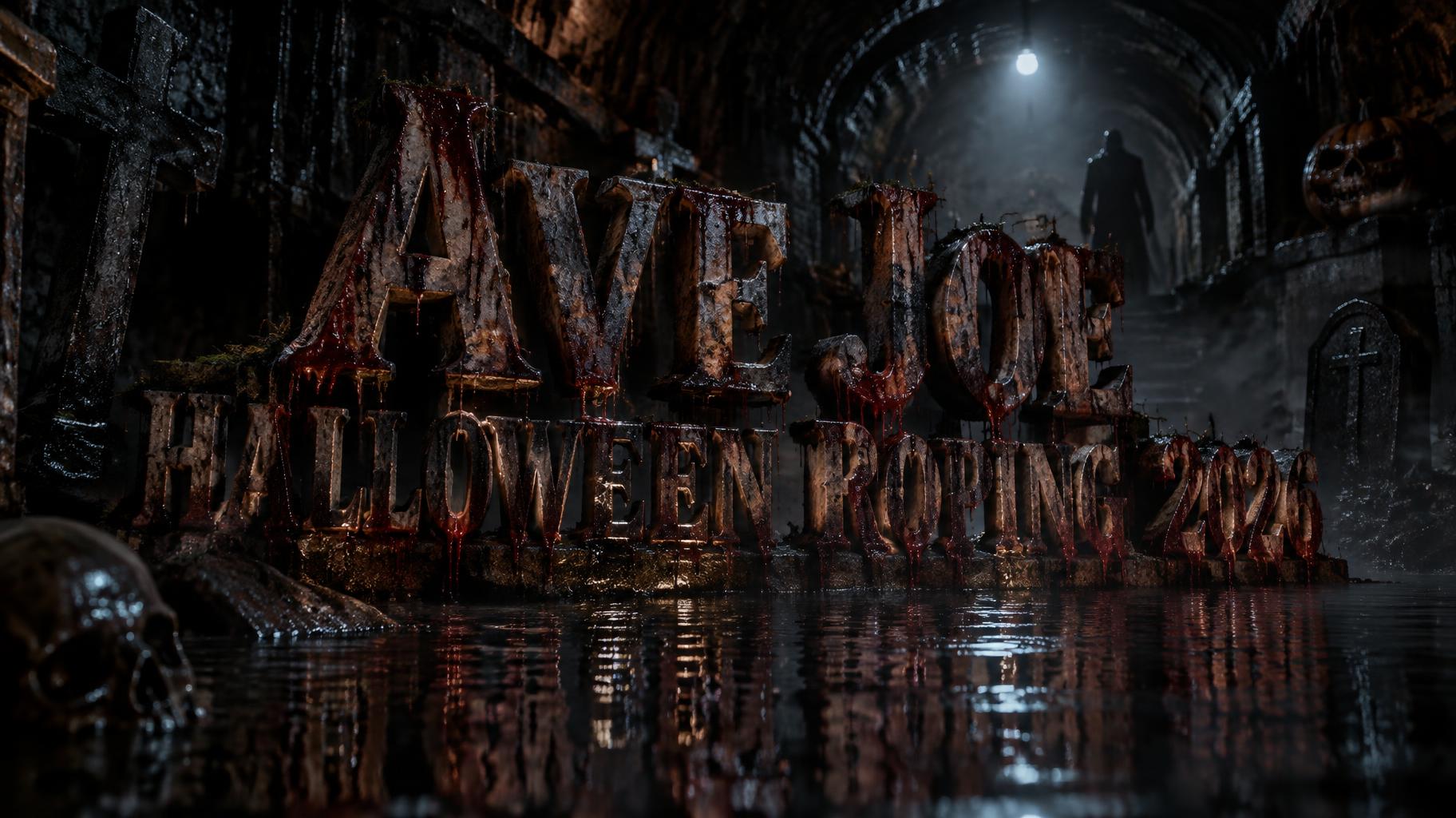 "𝐀𝐕𝐄 𝐉𝐎𝐄 𝐇𝐀𝐋𝐋𝐎𝐖𝐄𝐄𝐍 𝐑𝐎𝐏𝐈𝐍𝐆 𝟐𝟎𝟐𝟔" — Cinematic Horror text effect