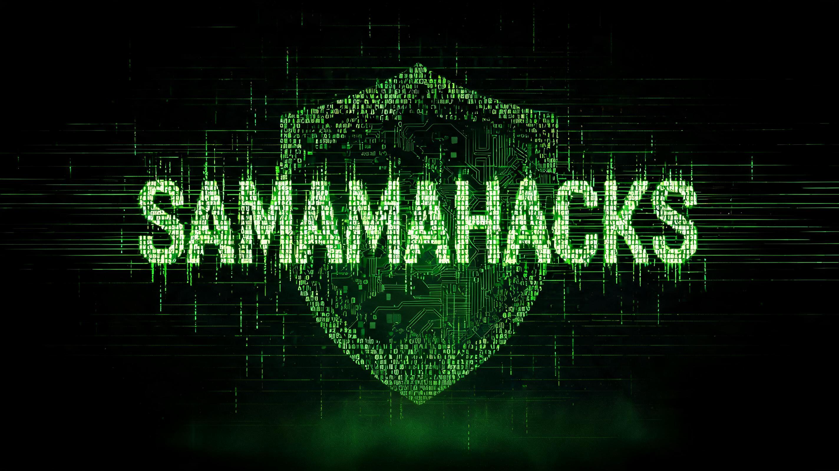 ""A high-tech cyberpunk logo banner, exactly 1024x576 pixels resolution. In the absolute center, a glowing minimalist neon-green digital shield with a subtle microchip pattern inside. Overlayed across the shield, the text 'SAMAMAHACKS' is written in a" — Cyberpunk Data Stream | AI Text Effect Generator