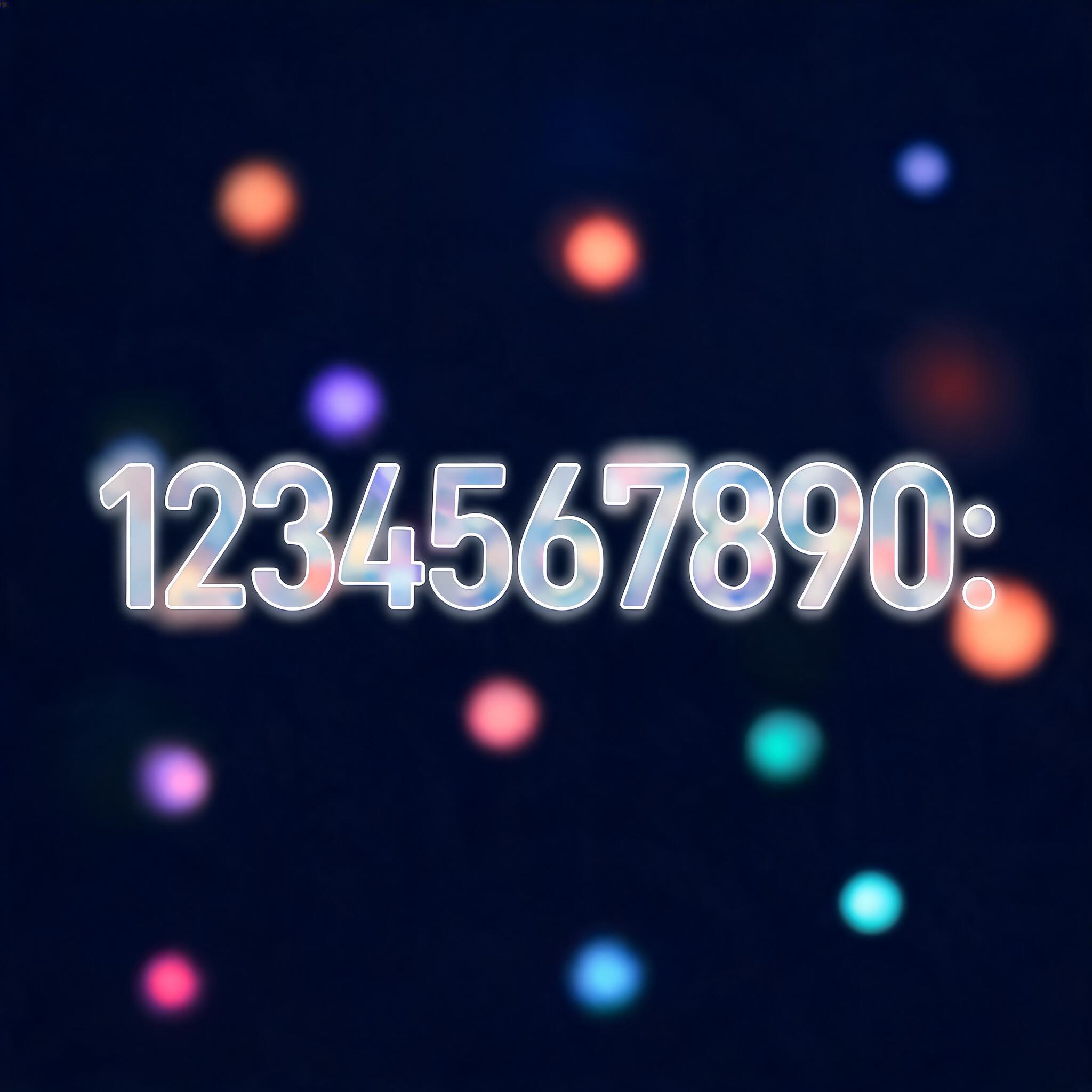 "1234567890:" — Glass Morphism | AI Text Effect Generator