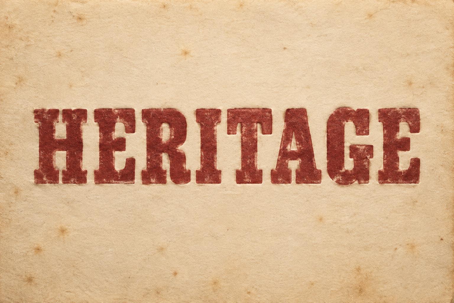 "HERITAGE" — Vintage | AI Text Effect Generator