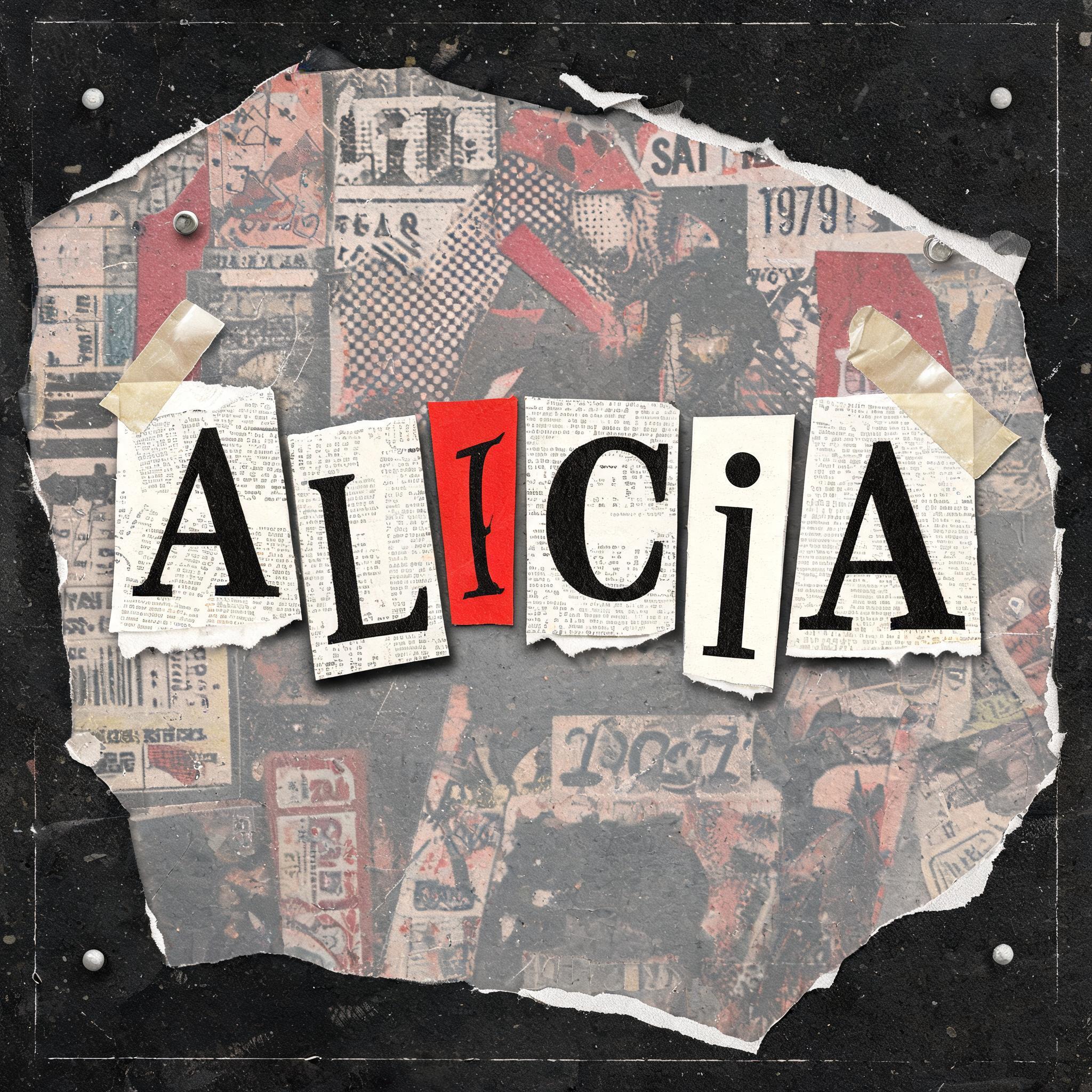 "Alicia" —  | AI Text Effect Generator