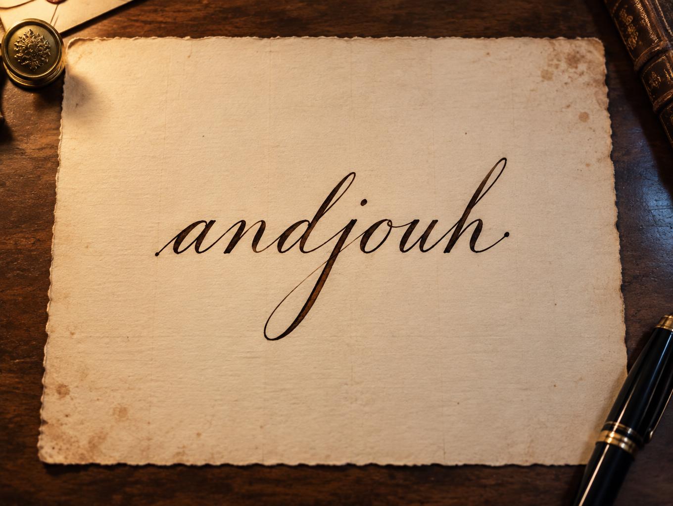 "andjouh" —  | AI Text Effect Generator
