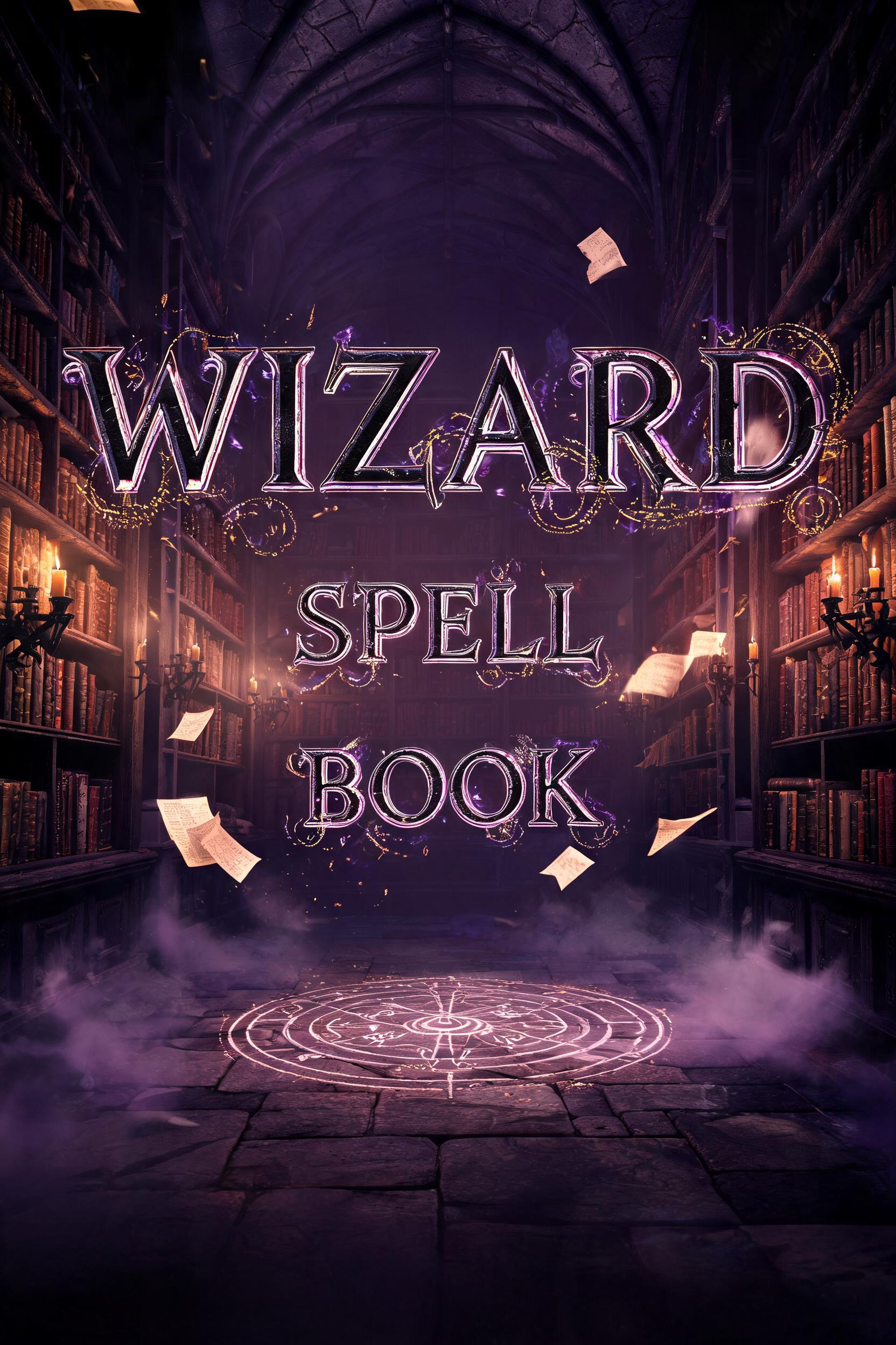 "Wizard Spell book" — Magic Fantasy | AI Text Effect Generator