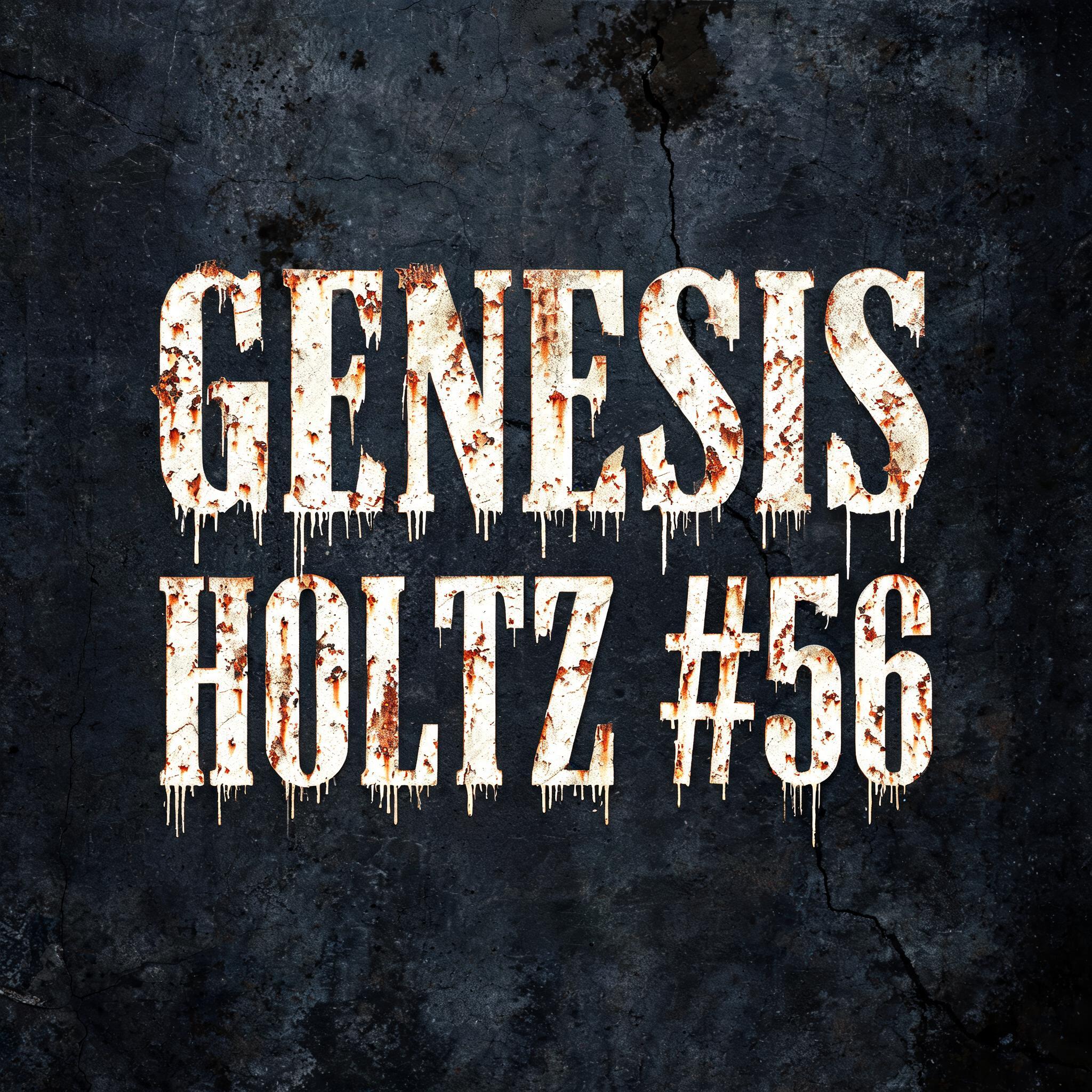 "Genesis 
Holtz #56" — Vintage | AI Text Effect Generator