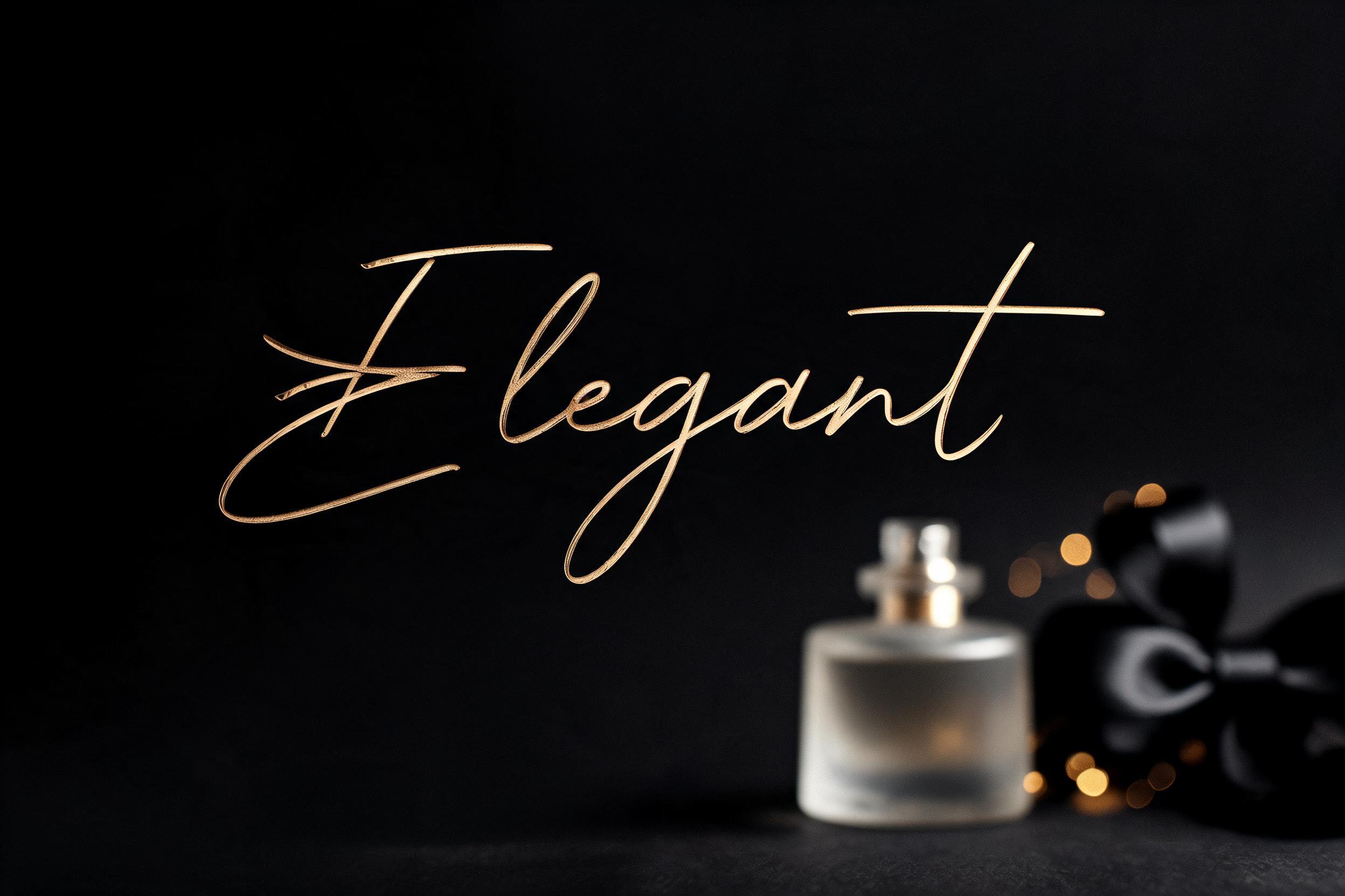 "Elegant" — Elegant Script | AI Text Effect Generator