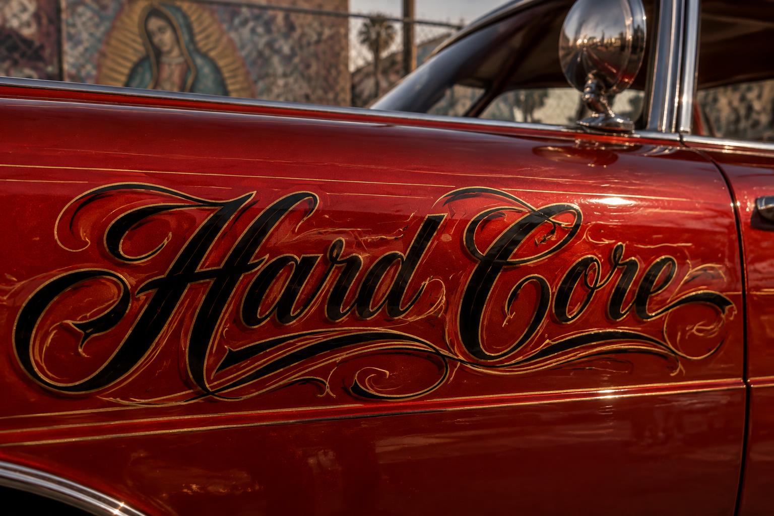 "Hard Core" — Chicano | AI Text Effect Generator