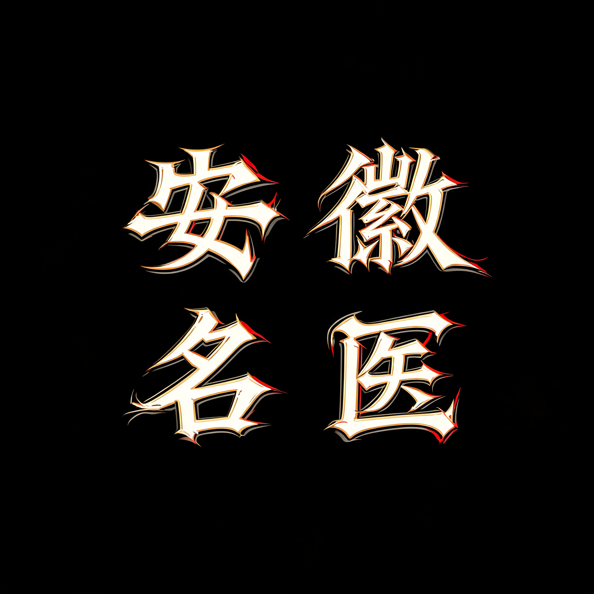 "安徽名医" — Chicano | AI Text Effect Generator