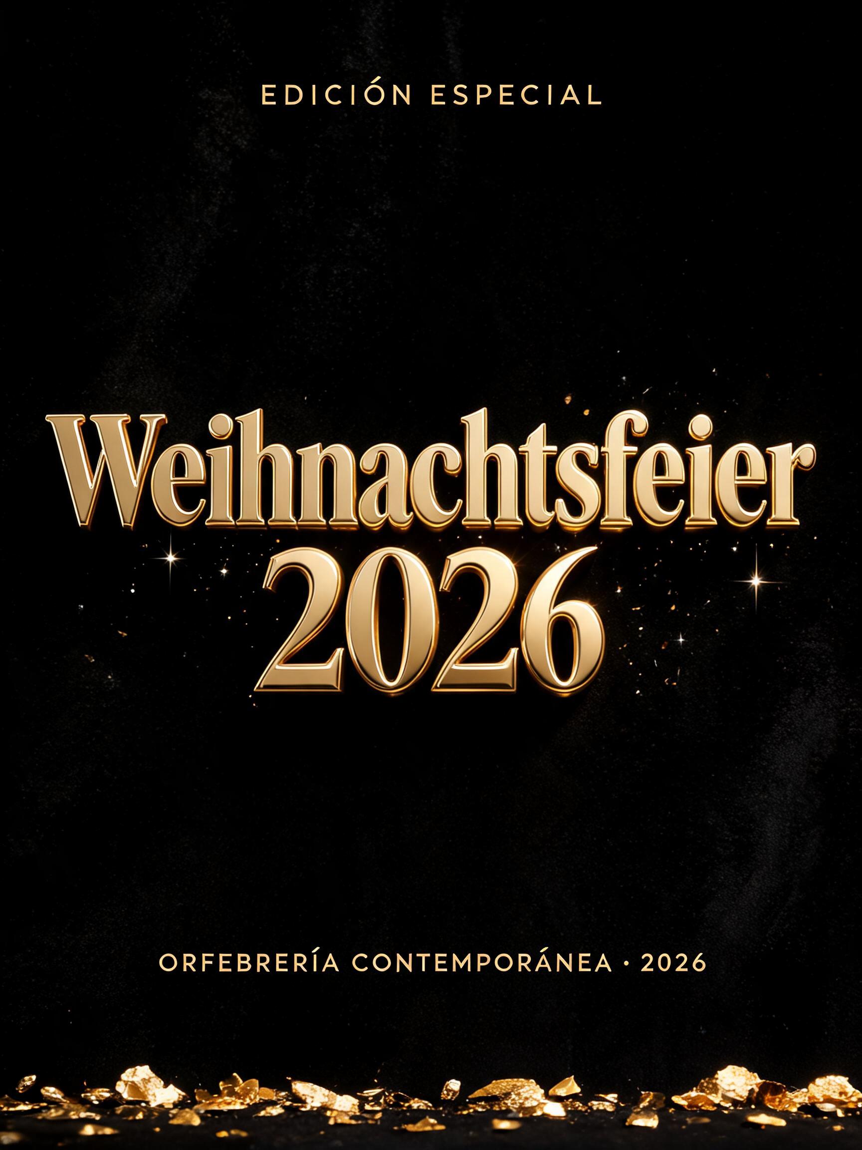 "Weihnachtsfeier
2026" — Luxury Gold | AI Text Effect Generator