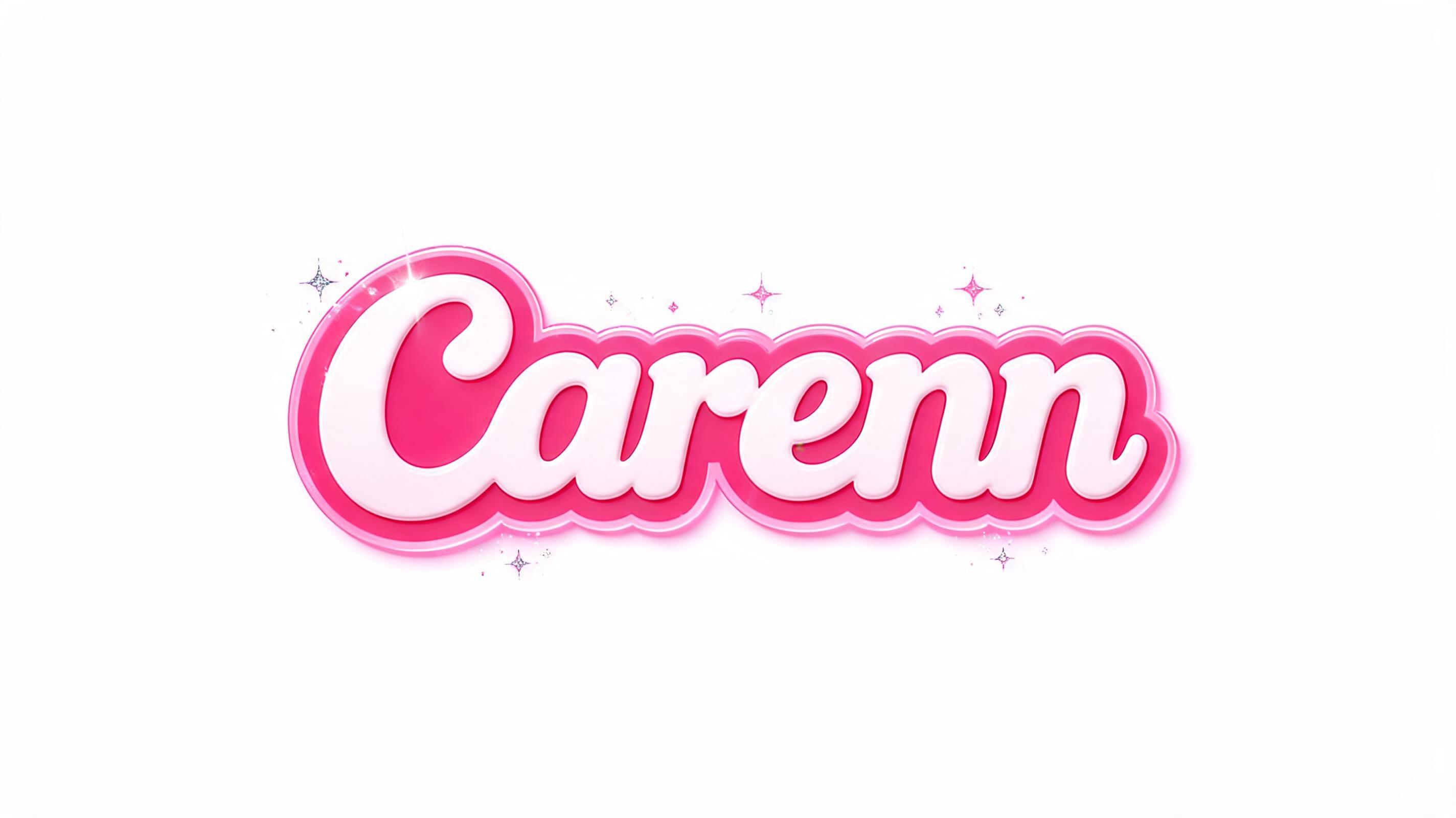 "Carenn" — Barbie text effect