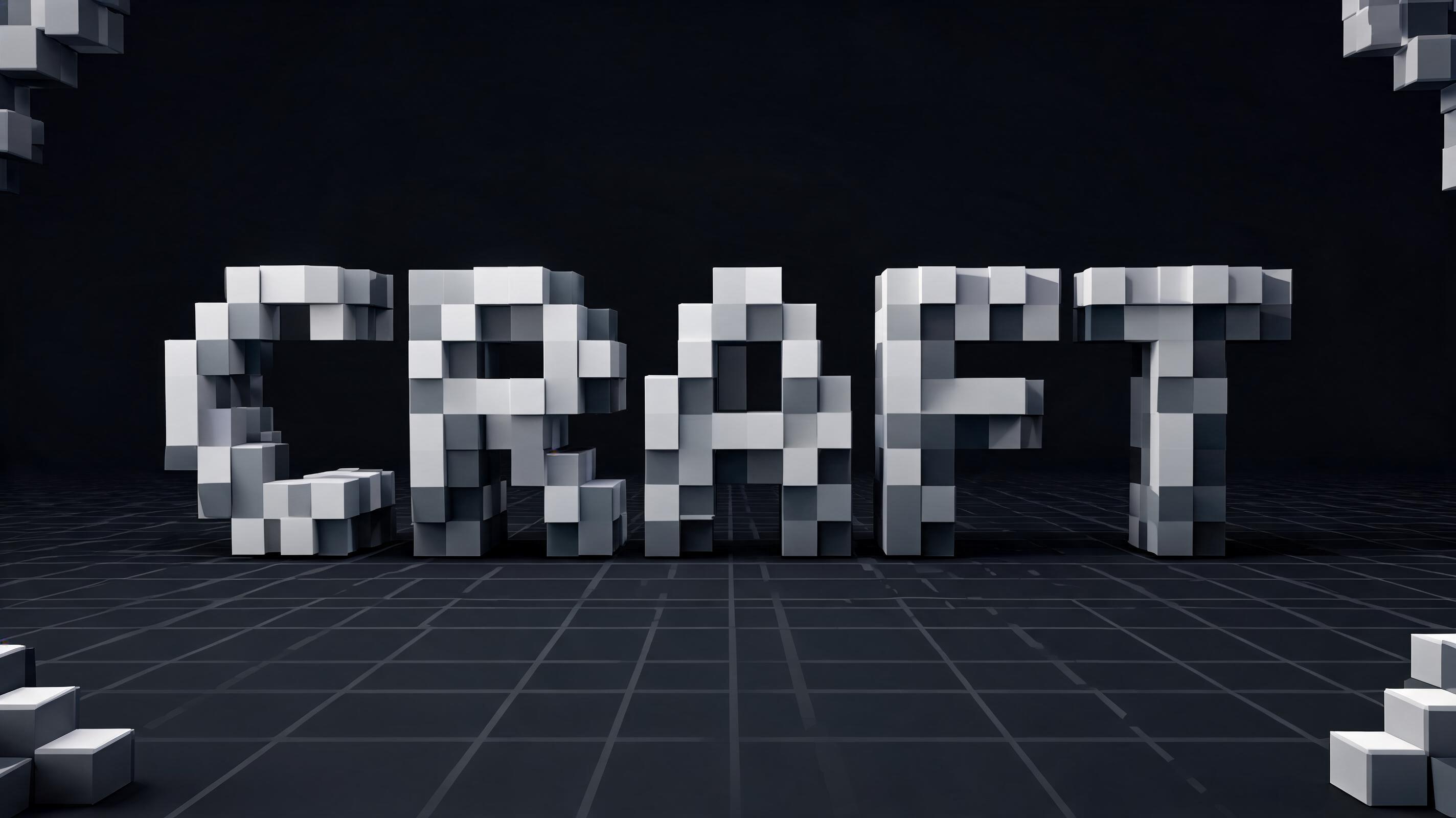 "CRAFT" — Pixel Art | AI Text Effect Generator