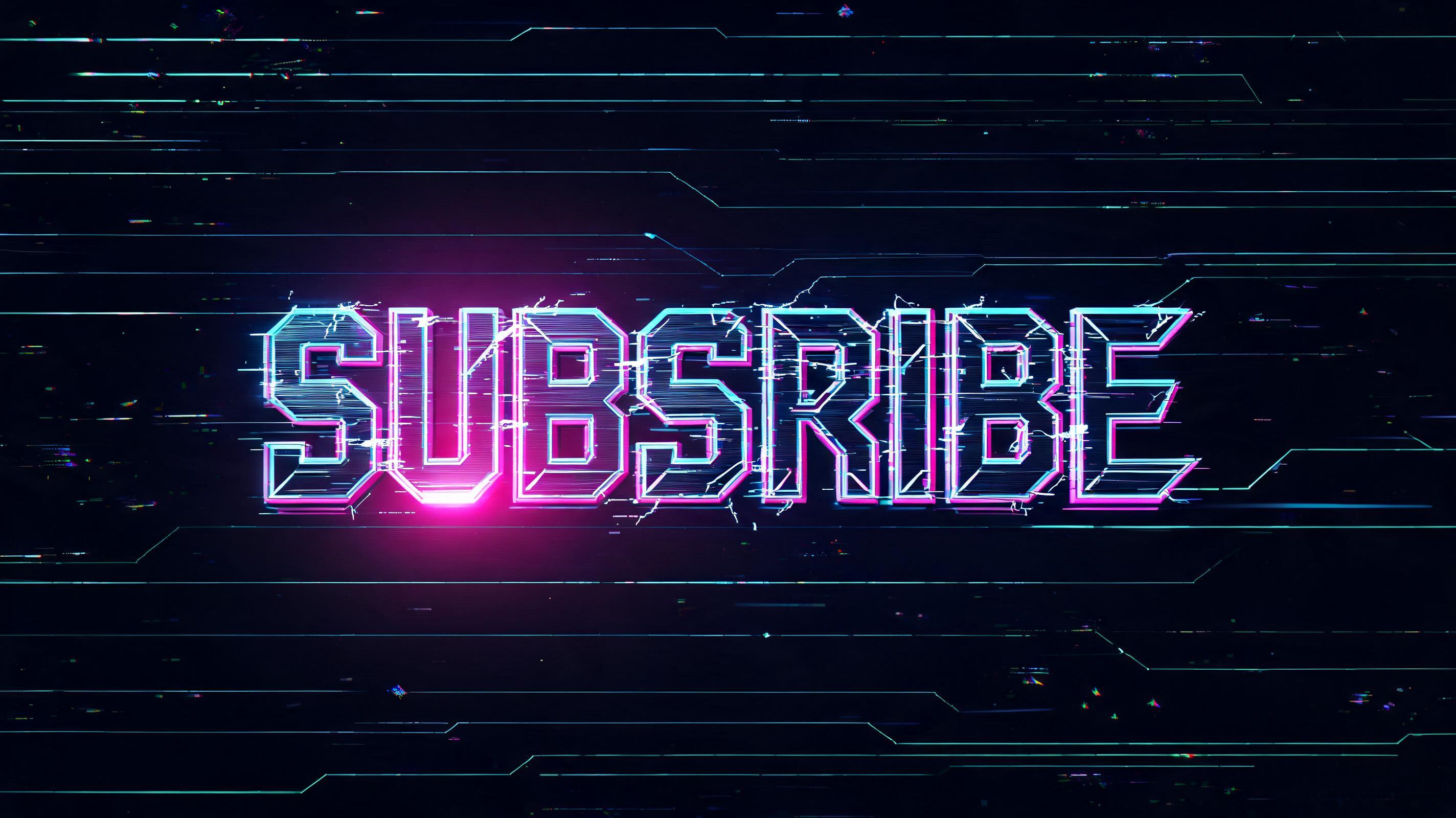 "SUBSRIBE" — Cyberpunk | AI Text Effect Generator