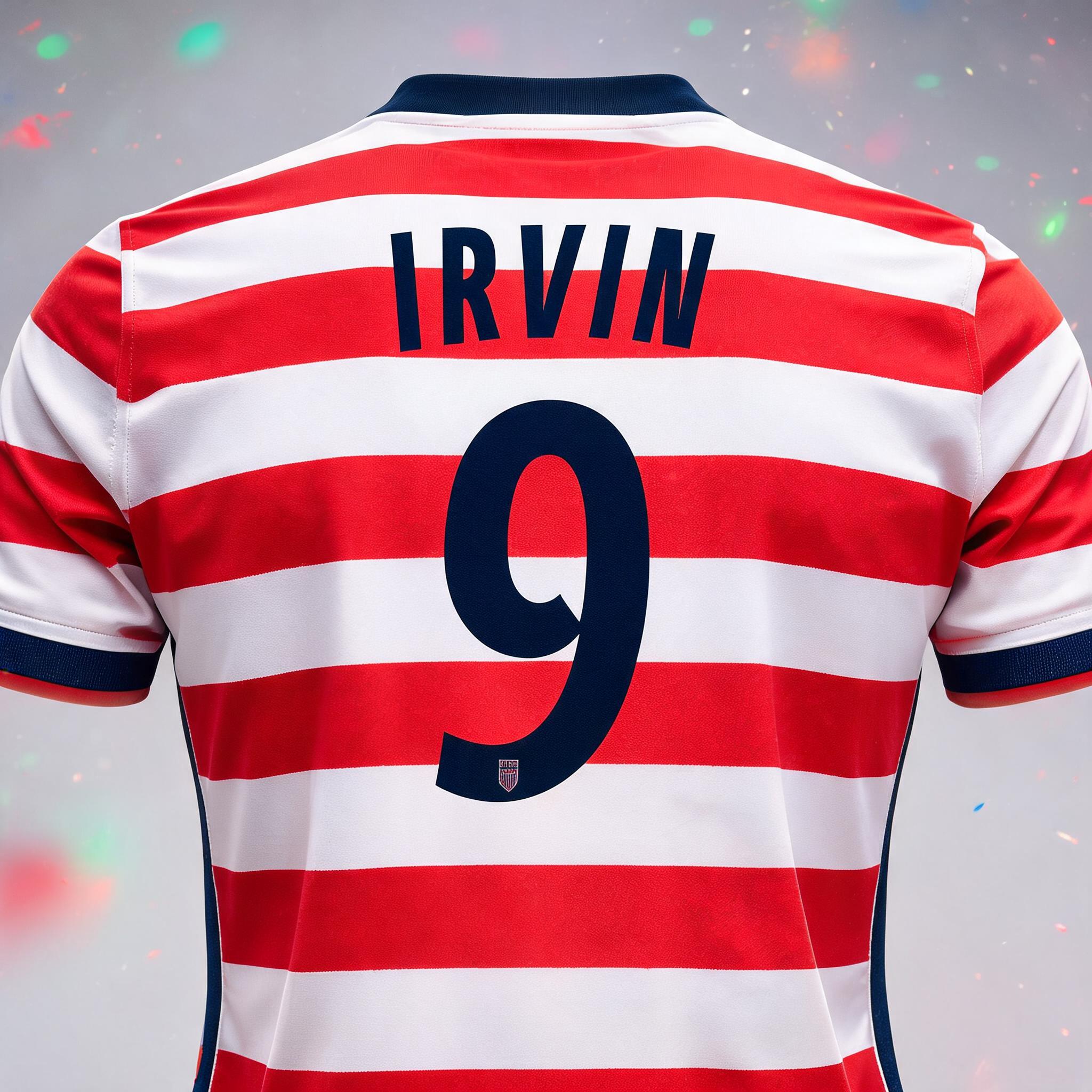 "IRVIN
9" — Sports Football | AI Text Effect Generator