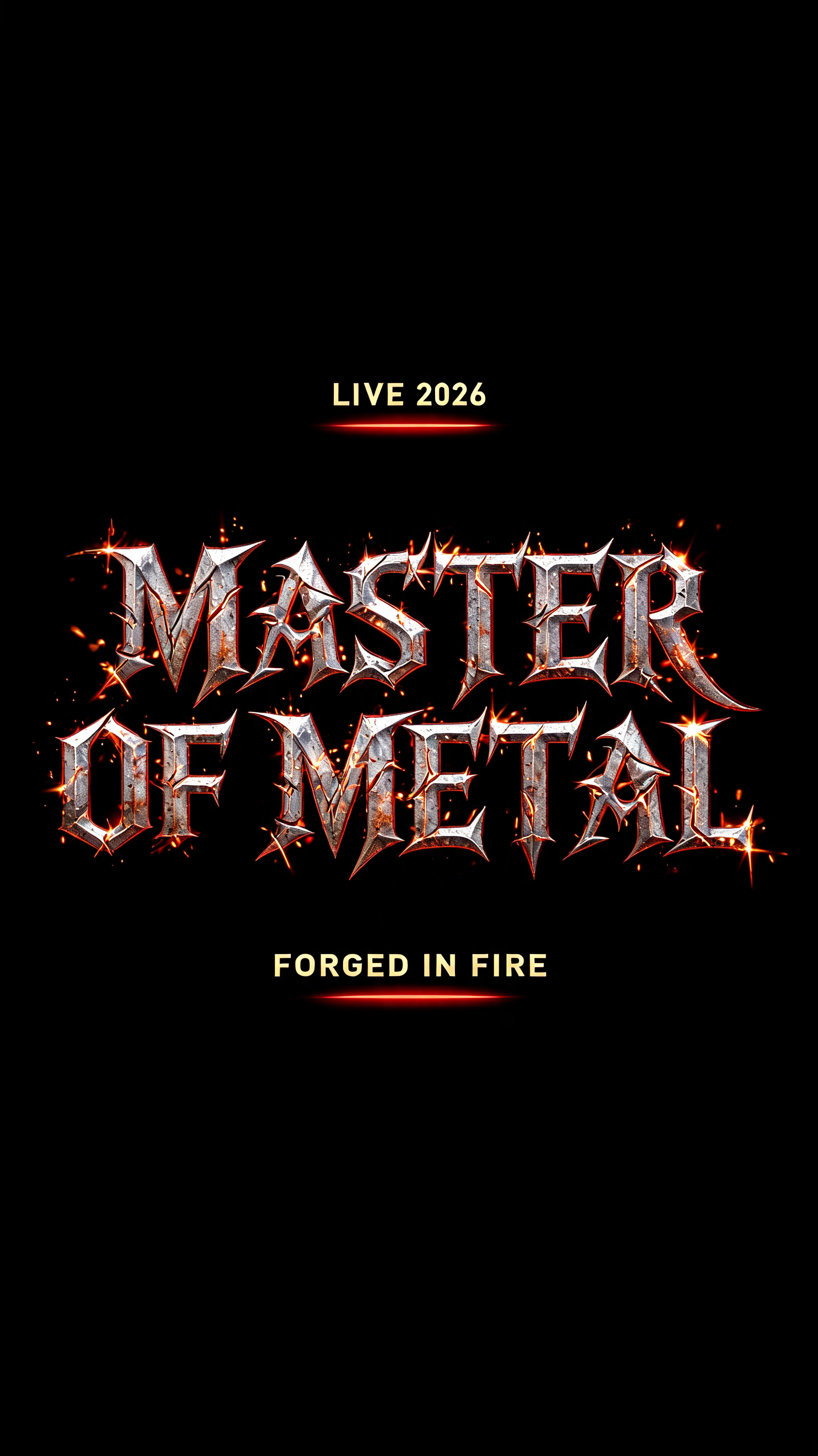 "Master of Metal" — Gothic Font | AI Text Effect Generator