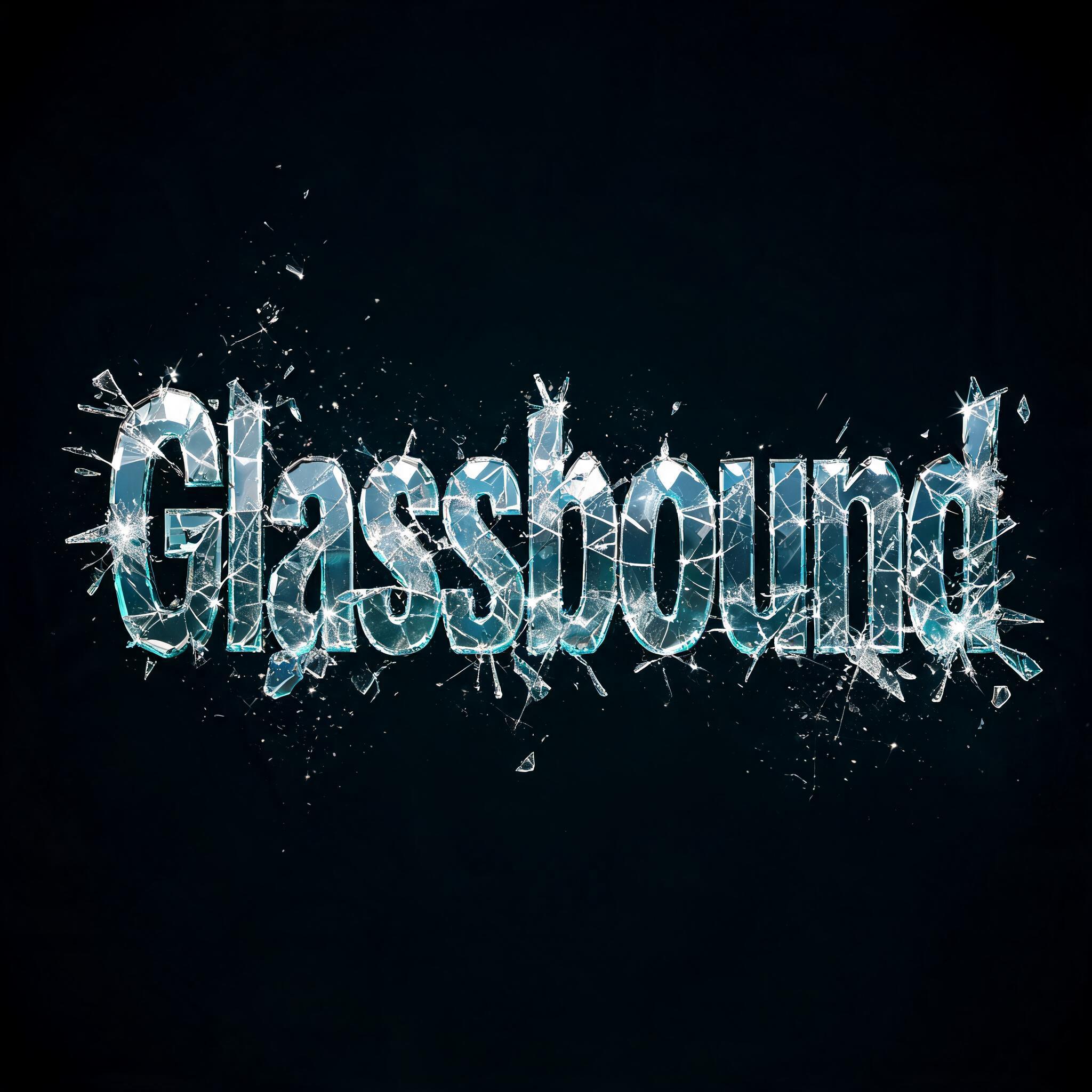 "Glassbound" — Glass Broken | AI Text Effect Generator