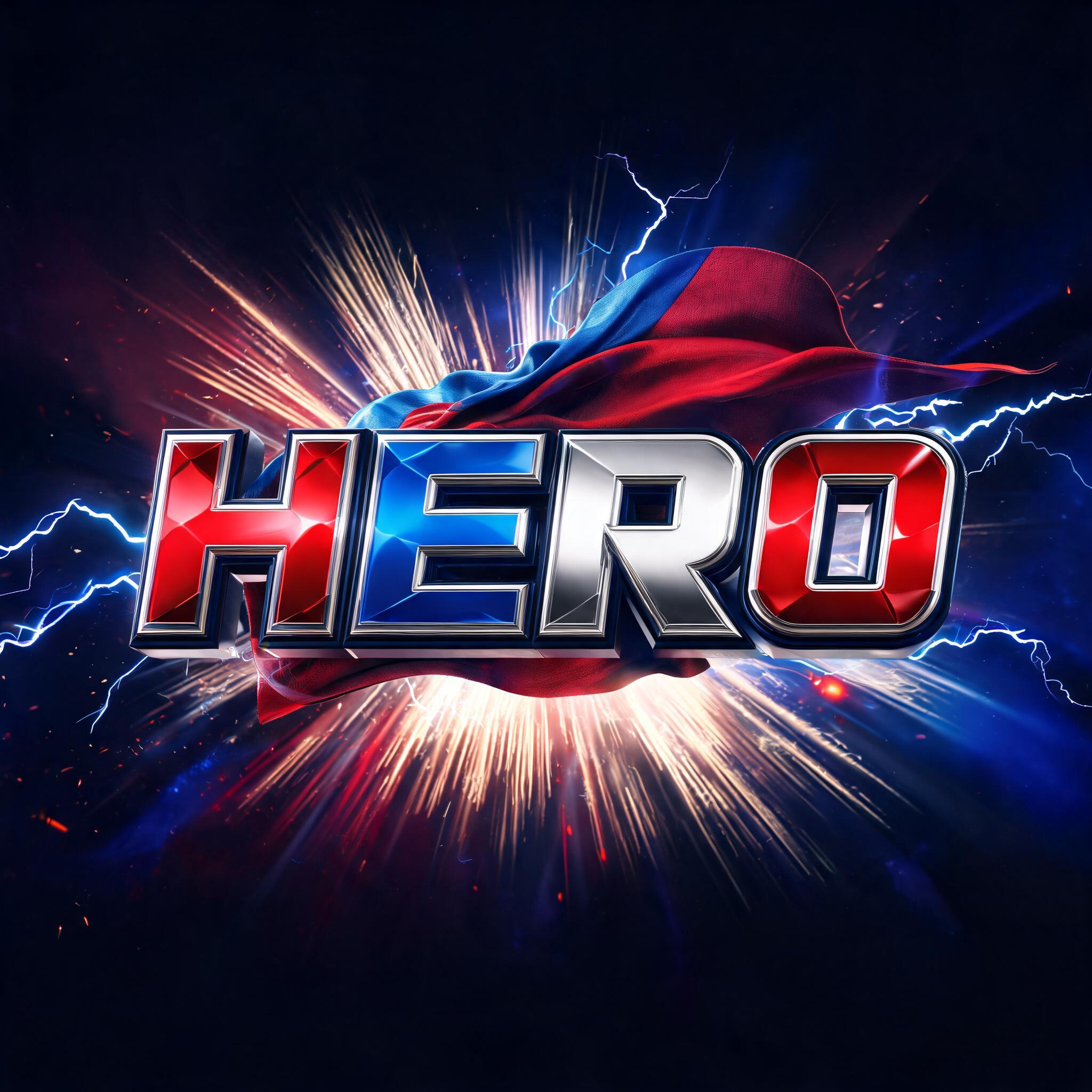 "Hero" — Superhero | AI Text Effect Generator