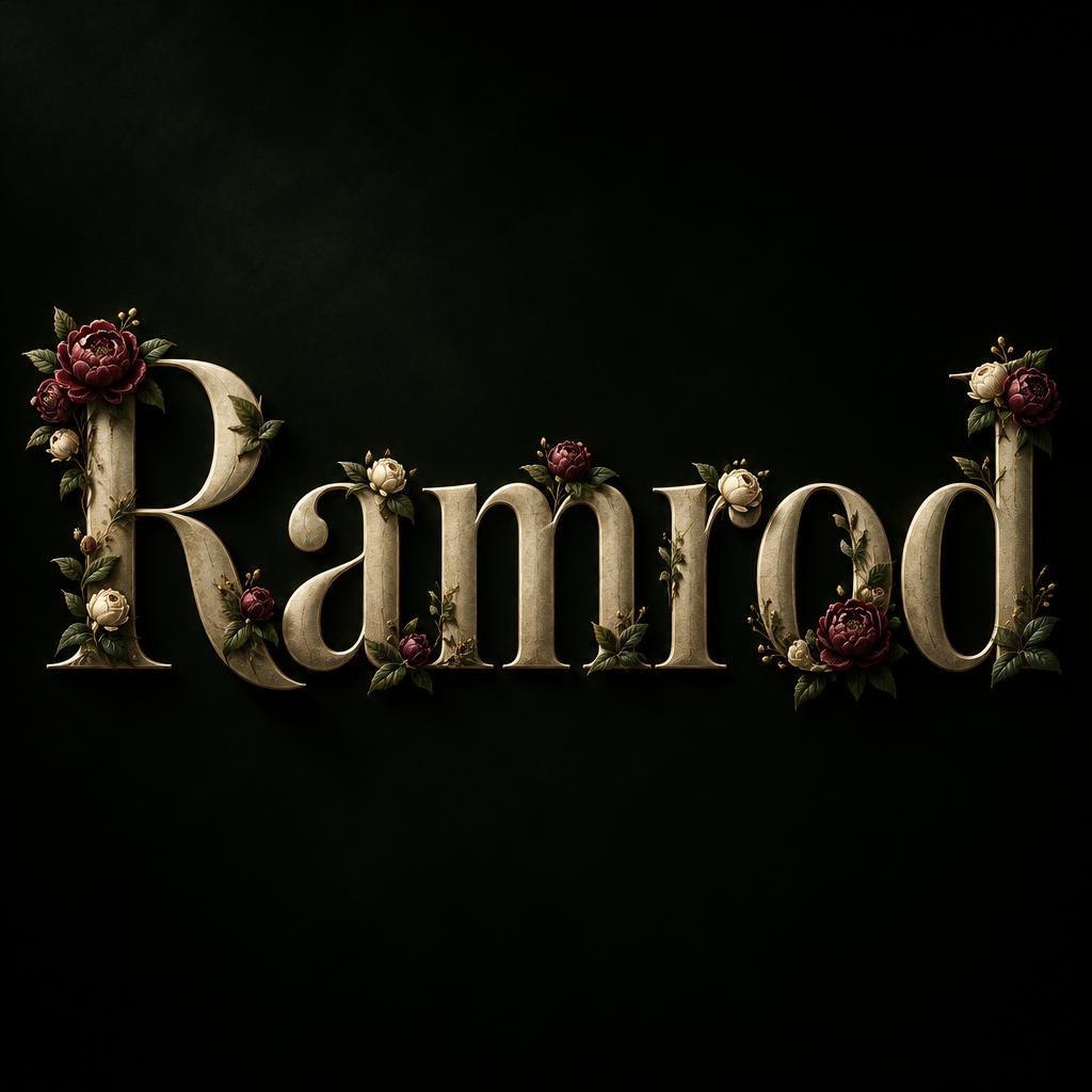 "Ramrod" — Floral | AI Text Effect Generator