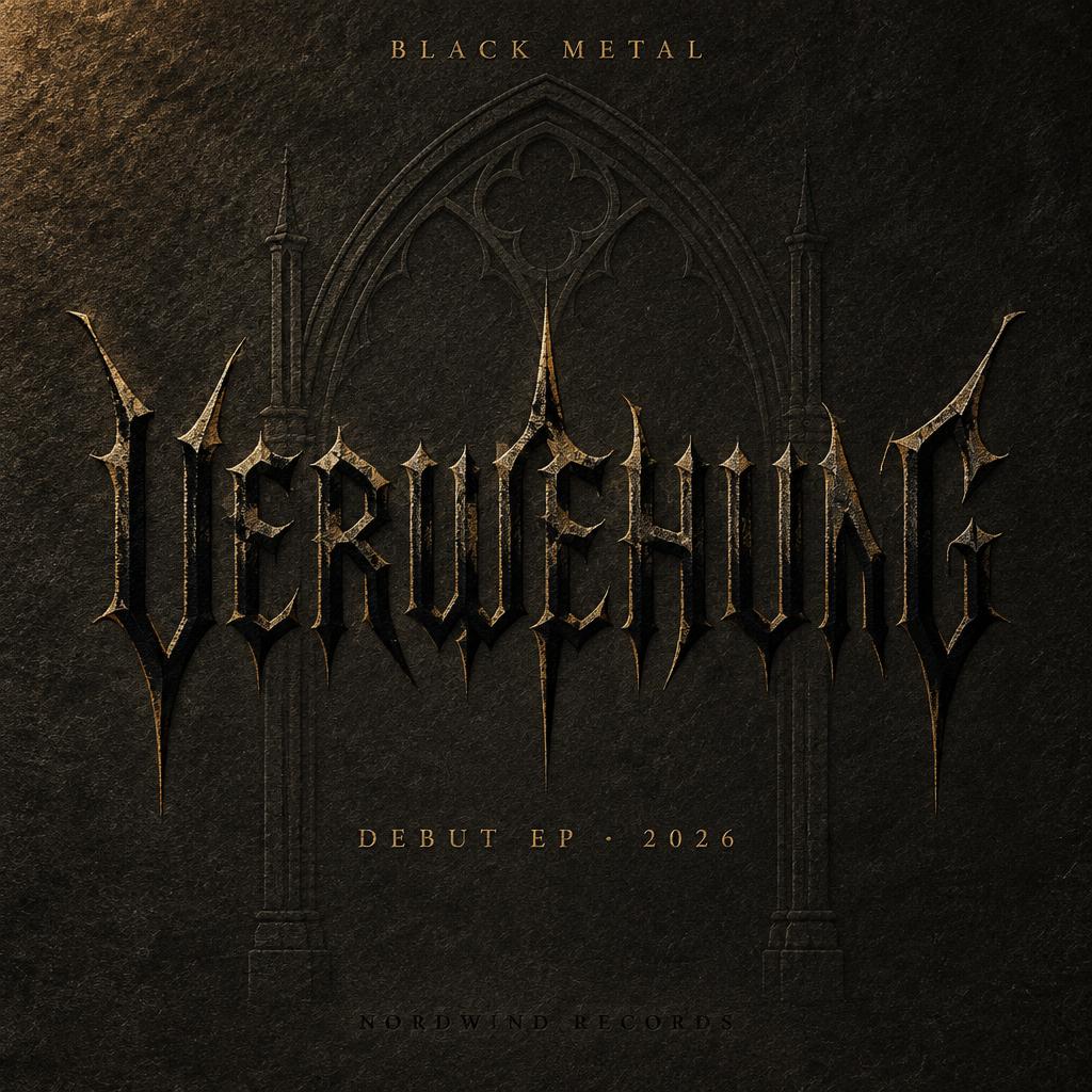 "VERWEHUNG
BLACK METAL
DEBUT EP · 2026
NORDWIND RECORDS" — Gothic Font | AI Text Effect Generator