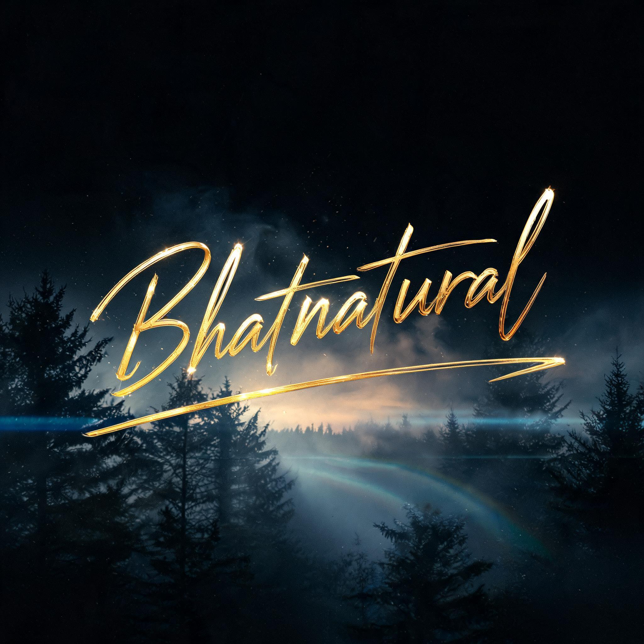 "Bhatnatural" — Cinematic | AI Text Effect Generator