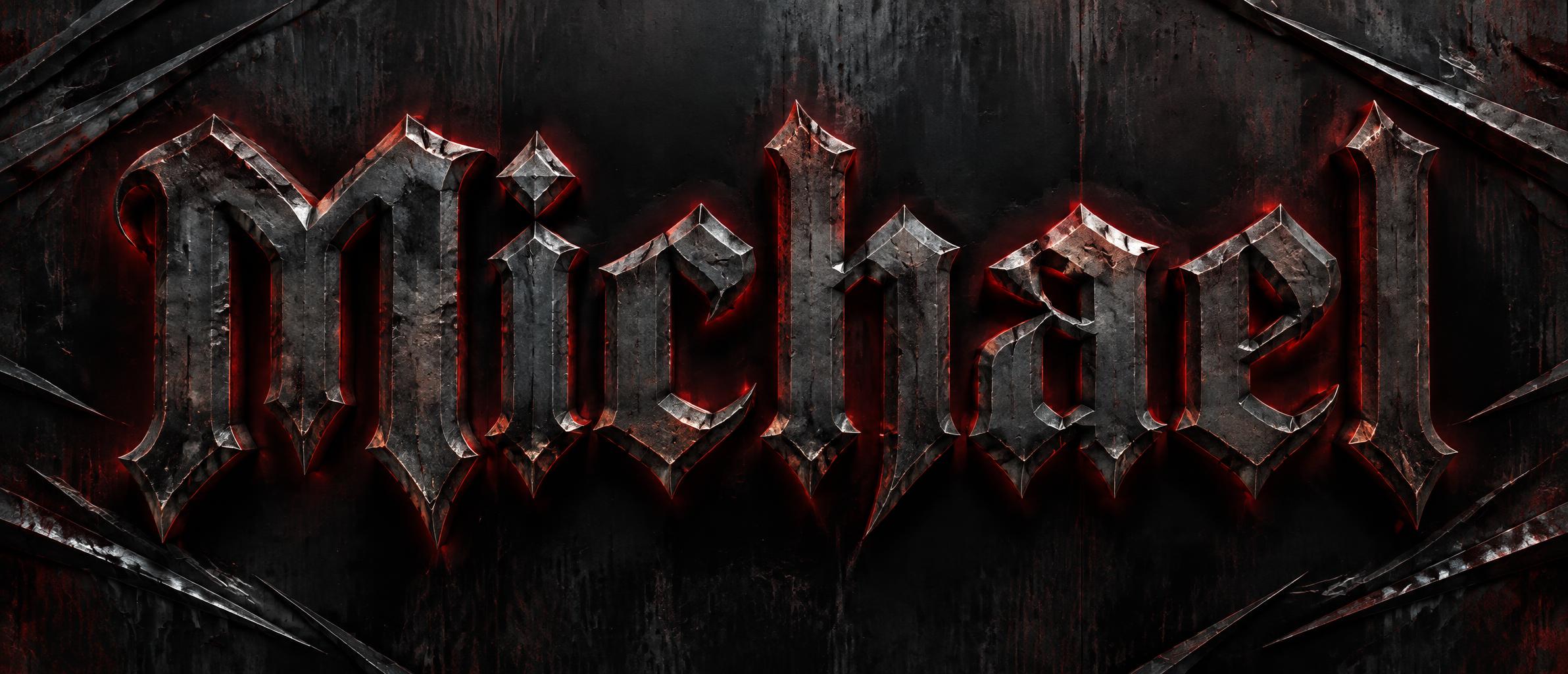 "Michael" — Gothic | AI Text Effect Generator