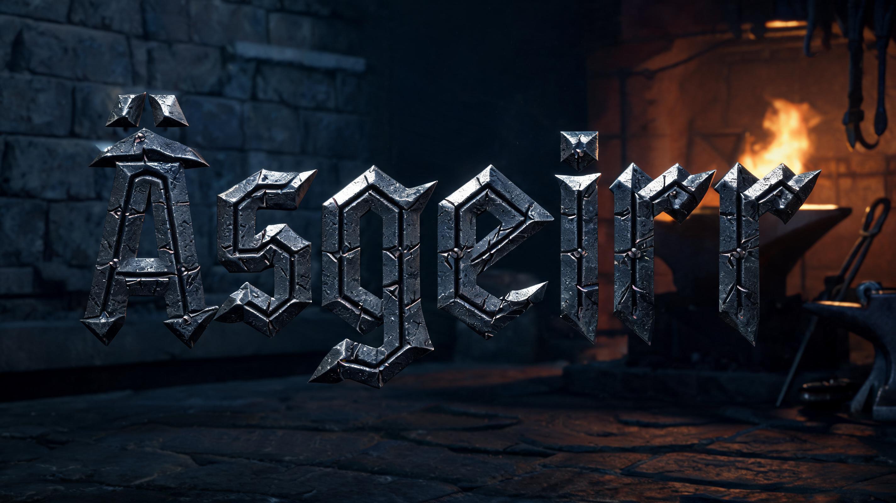 "Ásgeirr" — Viking | AI Text Effect Generator