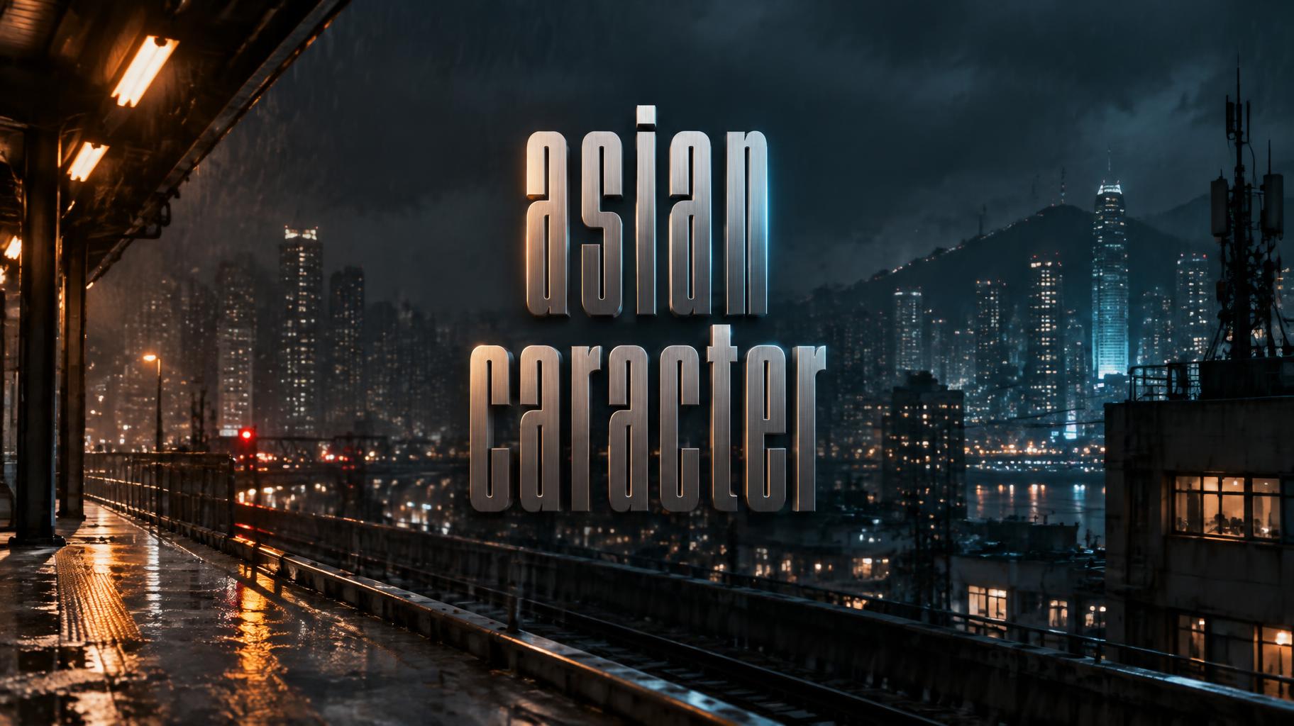 "asian caracter" —  | AI Text Effect Generator