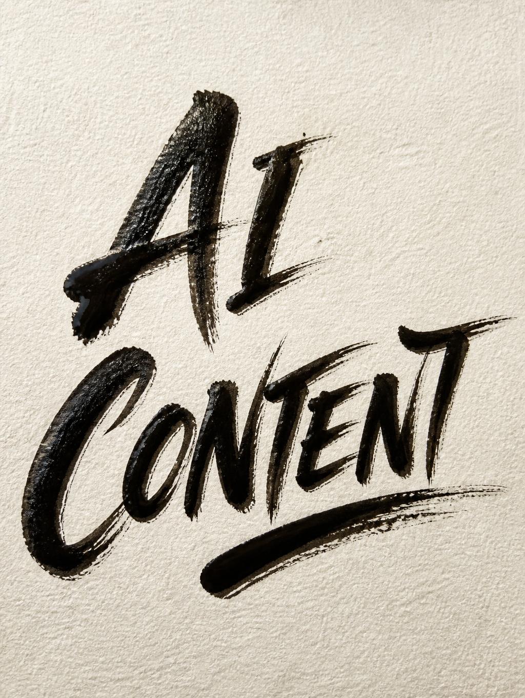"AI
CONTENT" — Brush Stroke | AI Text Effect Generator