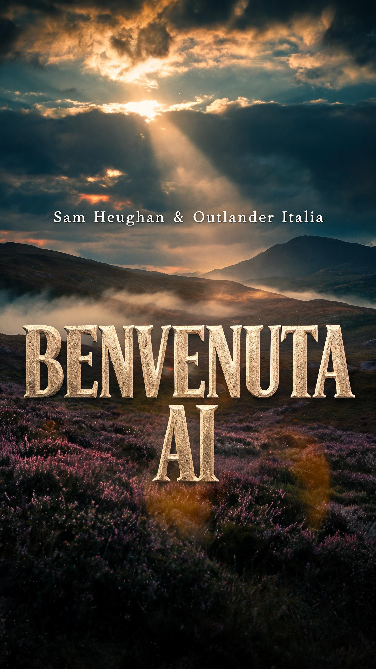 "Sam Heughan&Outlander Italia Benvenuta Ai" — Cinematic | AI Text Effect Generator
