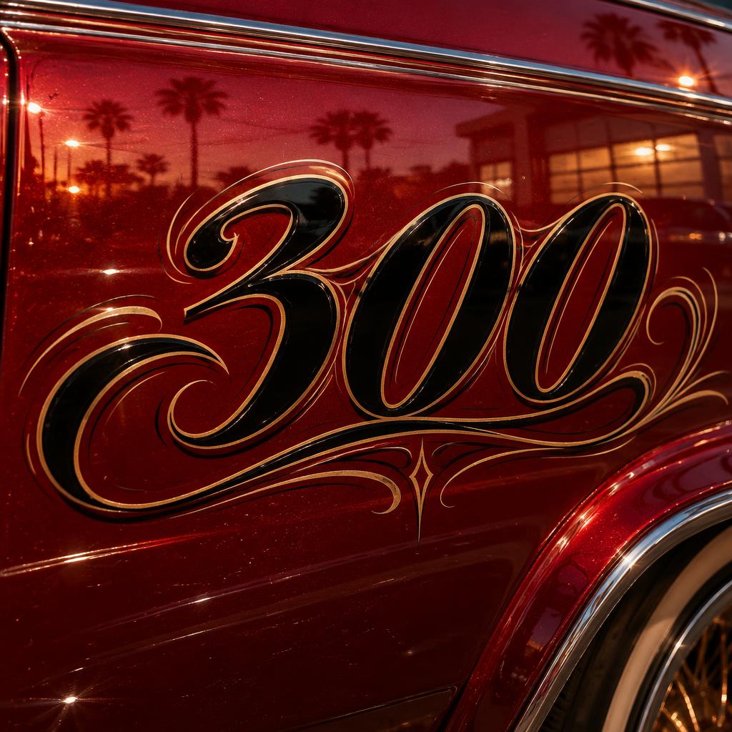 "300" — Chicano | AI Text Effect Generator