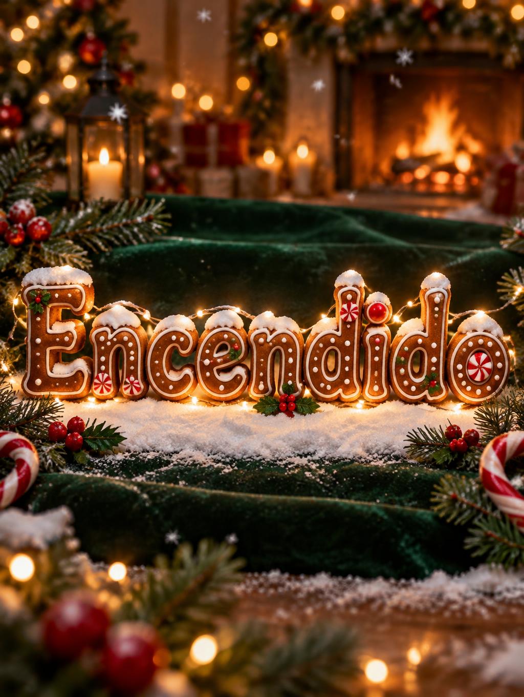 "Encendido" — Christmas | AI Text Effect Generator
