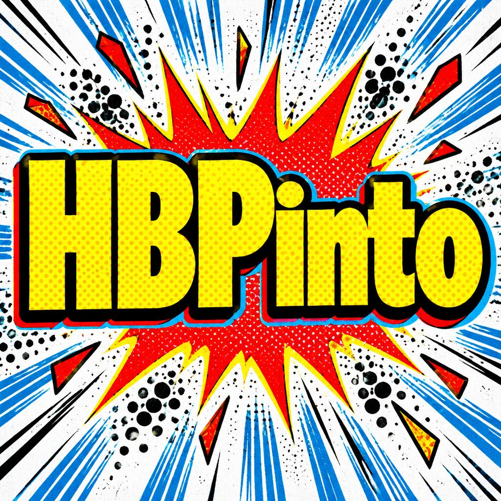 "HBPinto" — Comic Book | AI Text Effect Generator
