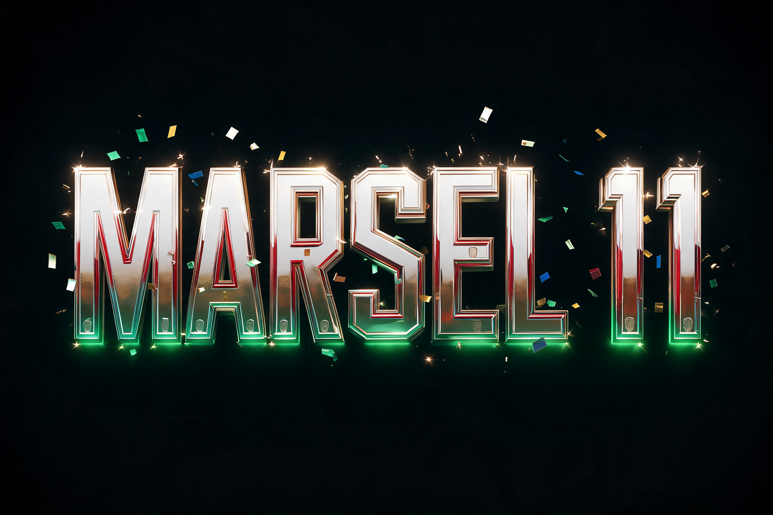 "MARSEL 11" — Sports Football | AI Text Effect Generator