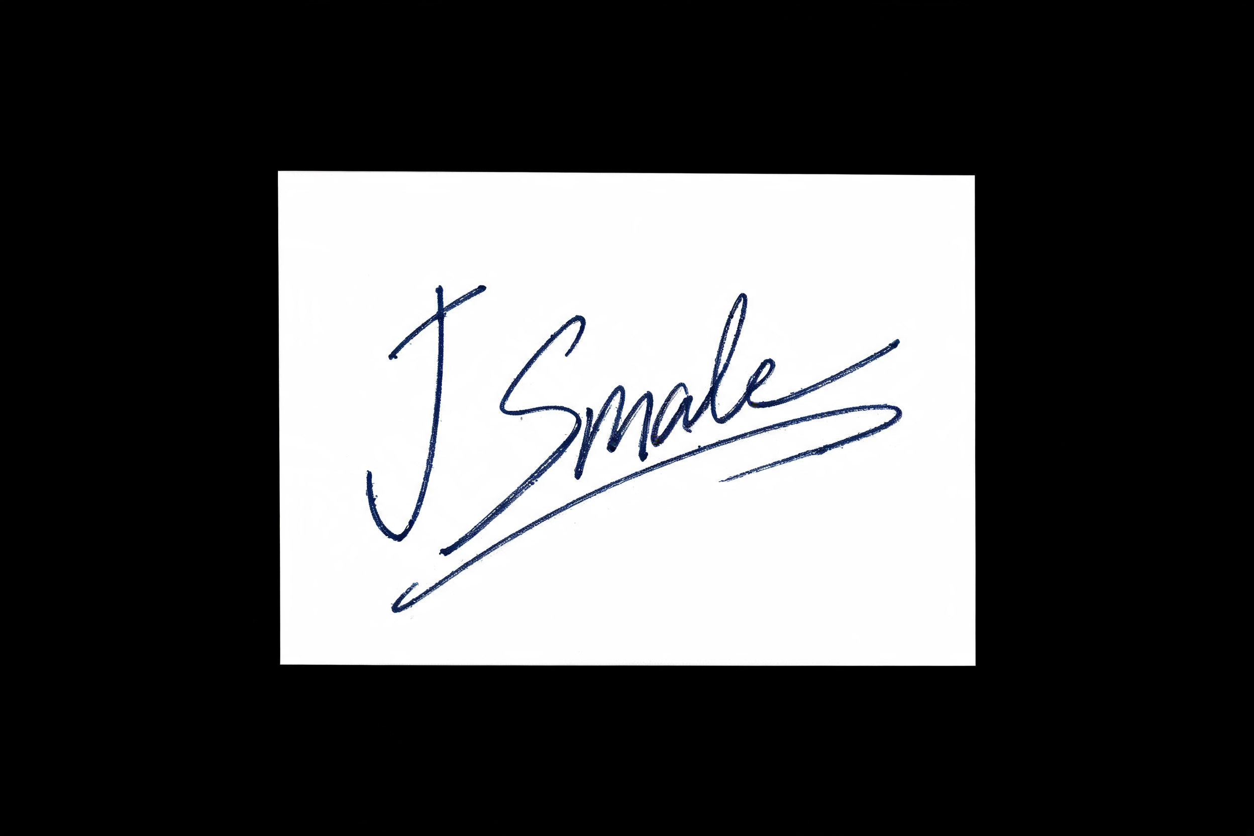"J Smale" — Cursive Signature | AI Text Effect Generator