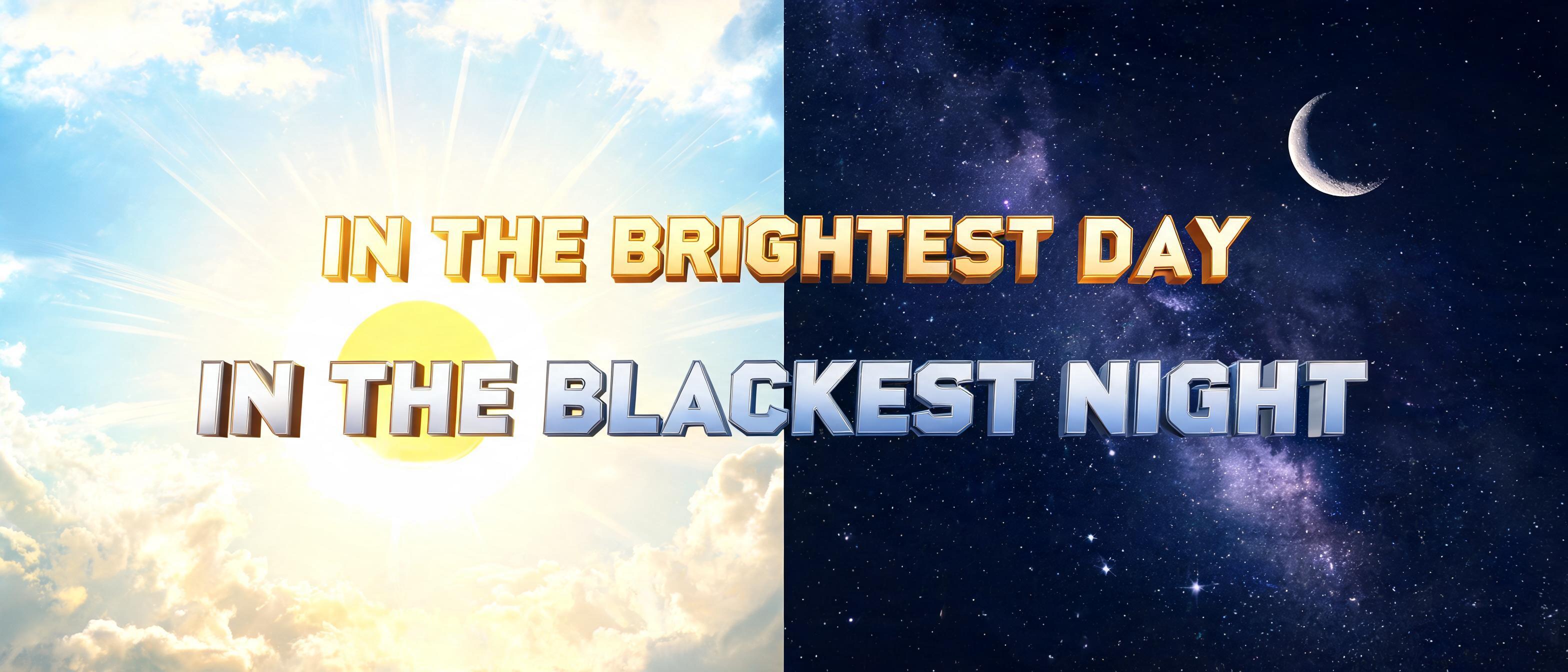 "In The Brightest Day, In The Blackest Night" —  | AI Text Effect Generator
