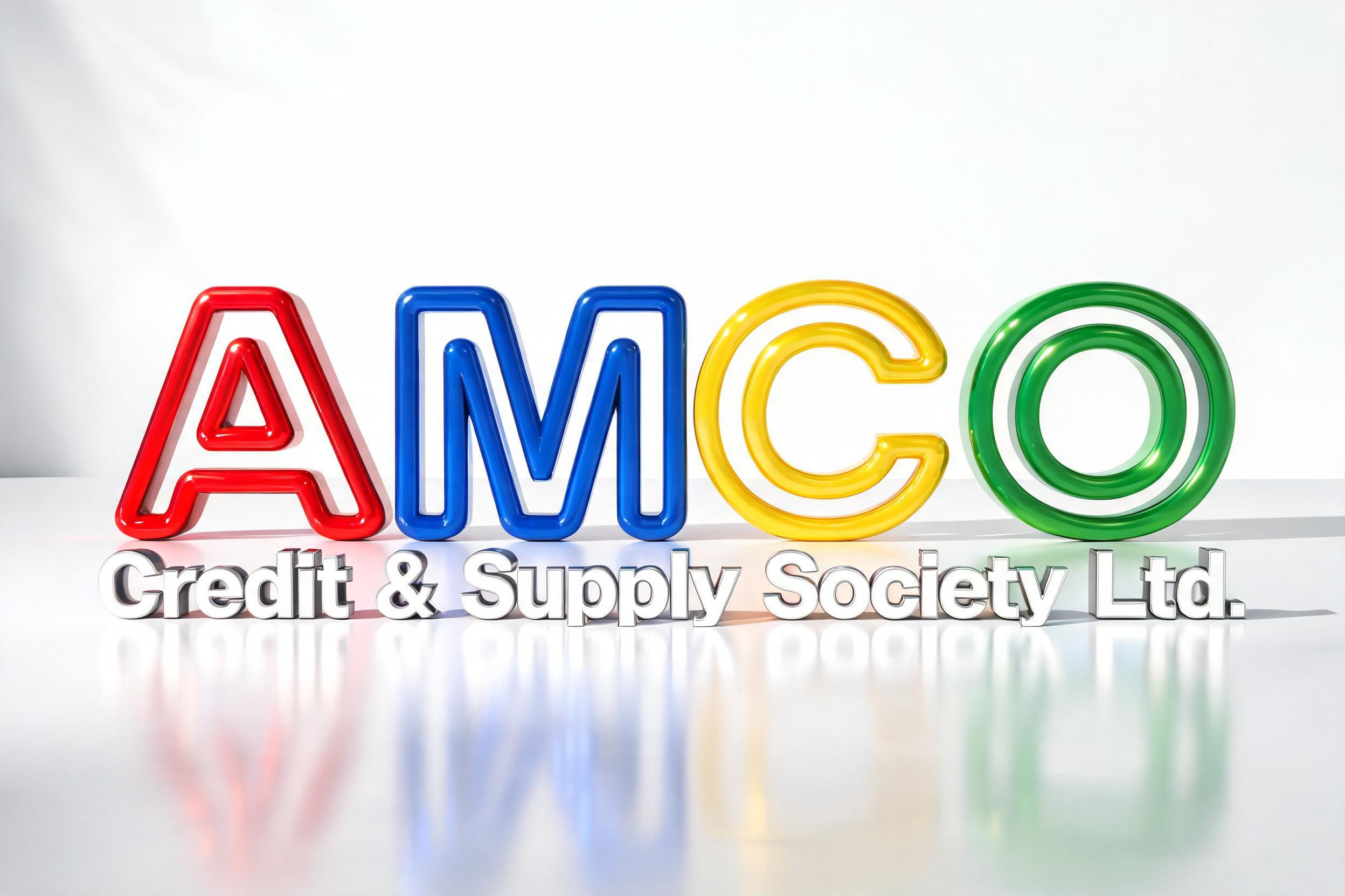 "               AMCO 
Credit & Supply Society Ltd." — 3d Bold | AI Text Effect Generator