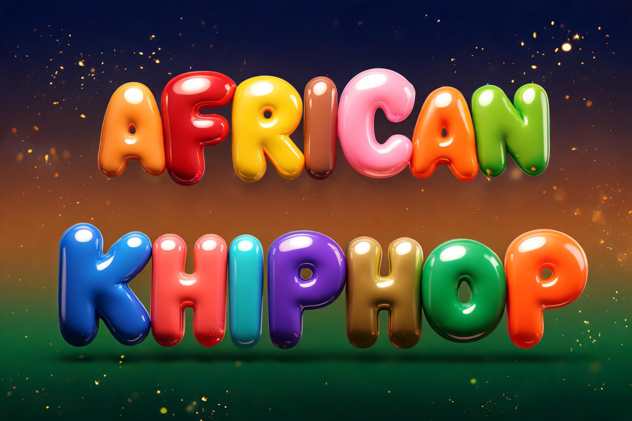 "AFRICAN KHIPHOP" — 3d Bold Inflated | AI Text Effect Generator